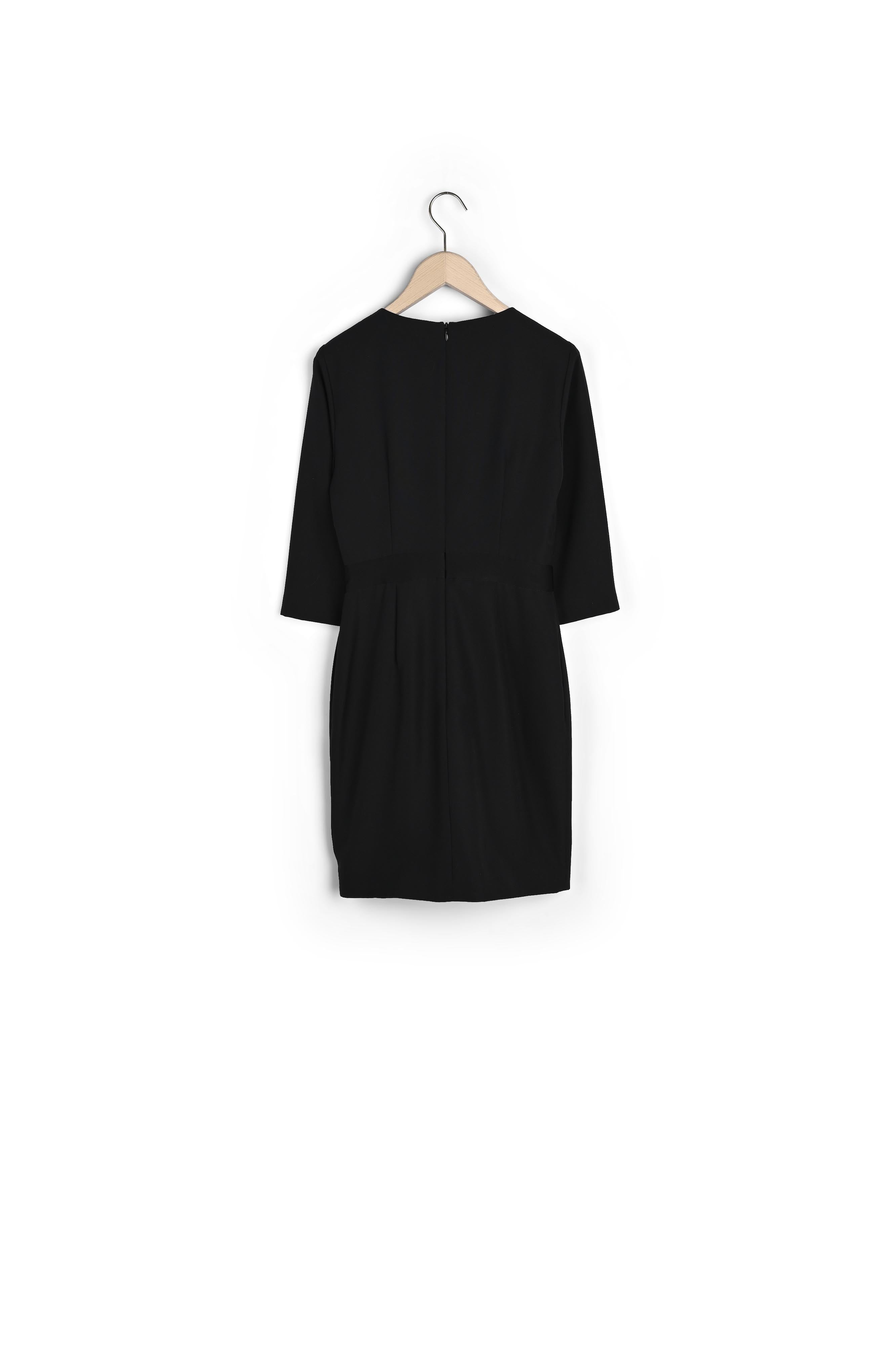 Robe Raquel noire effet croisé Faume - seconde main