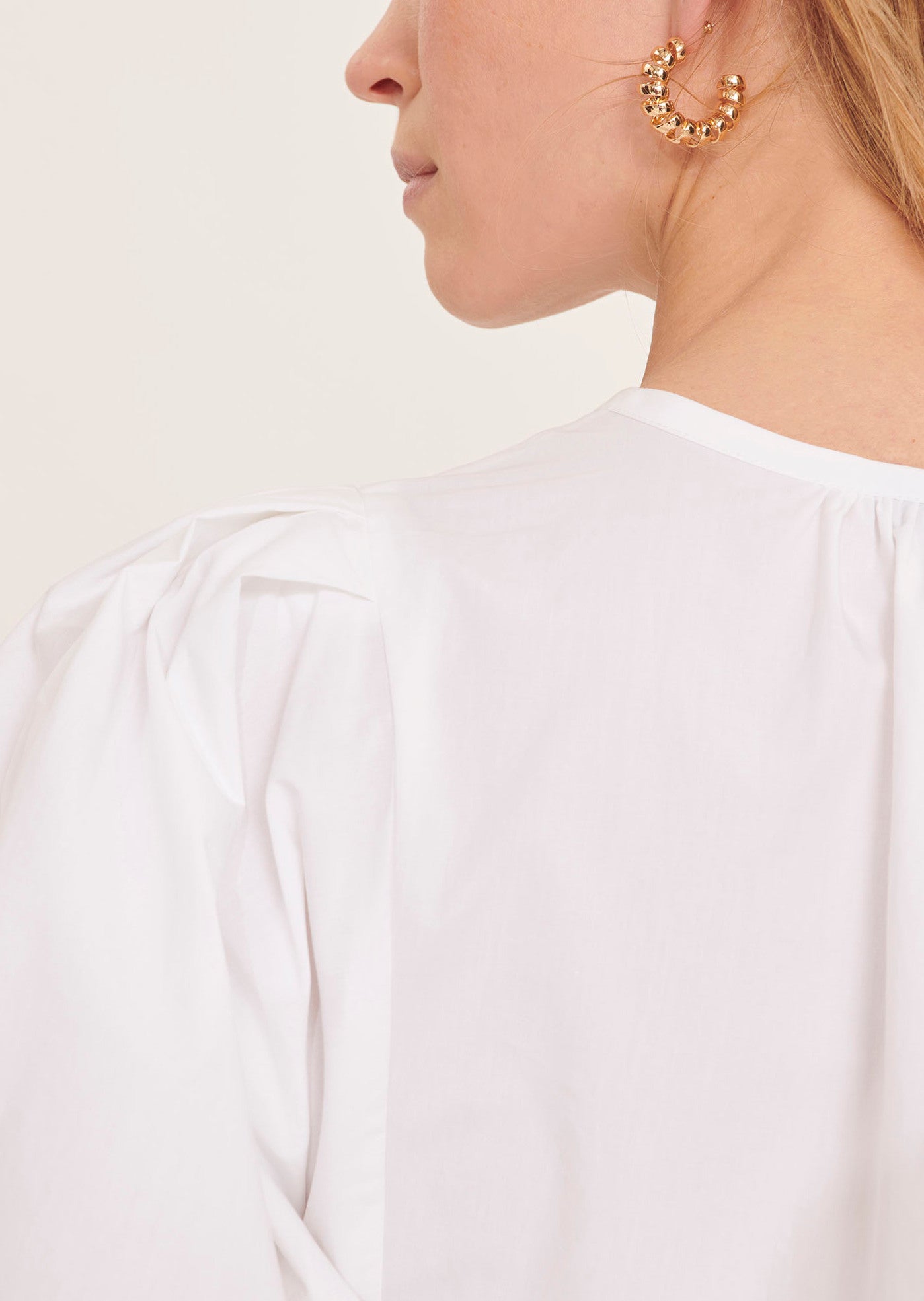 Top Temps blanc en popeline Faume - seconde main