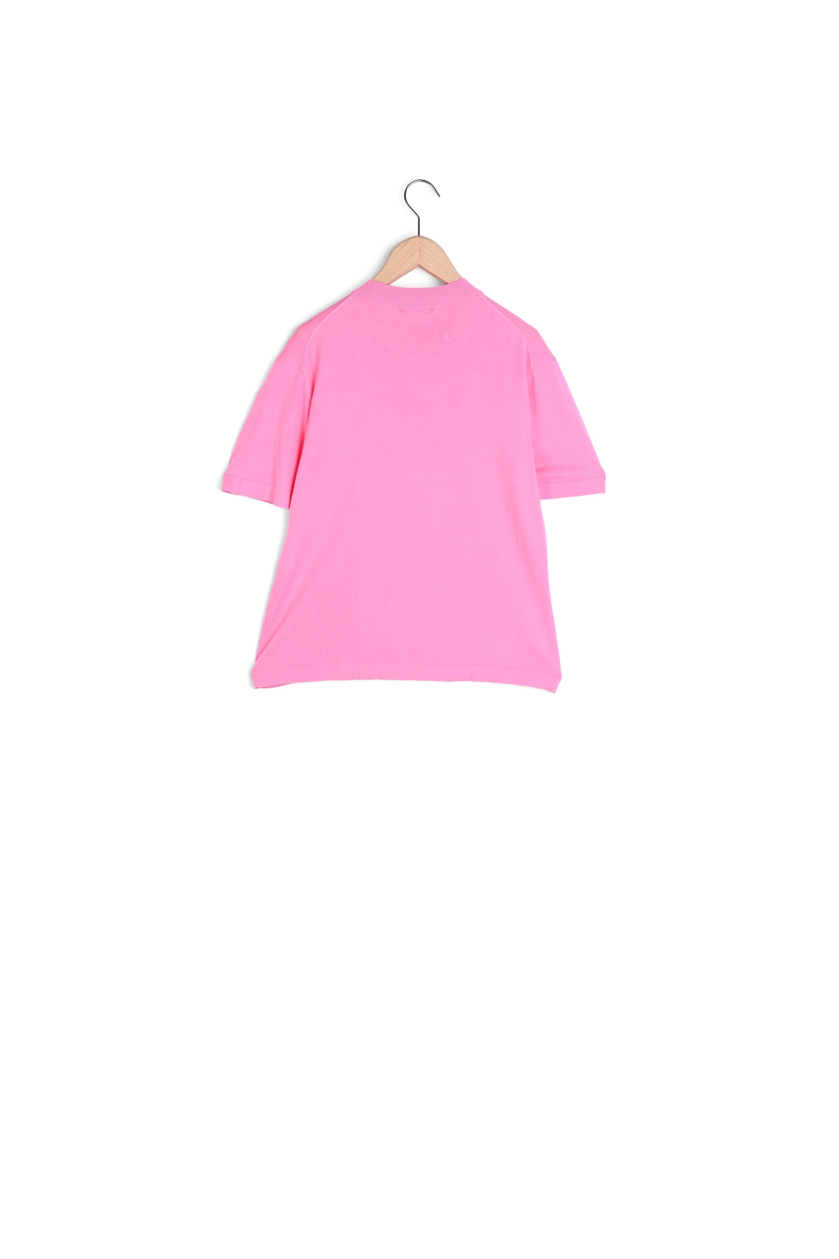 Pull Petale rose en tencel de soie Faume - seconde main