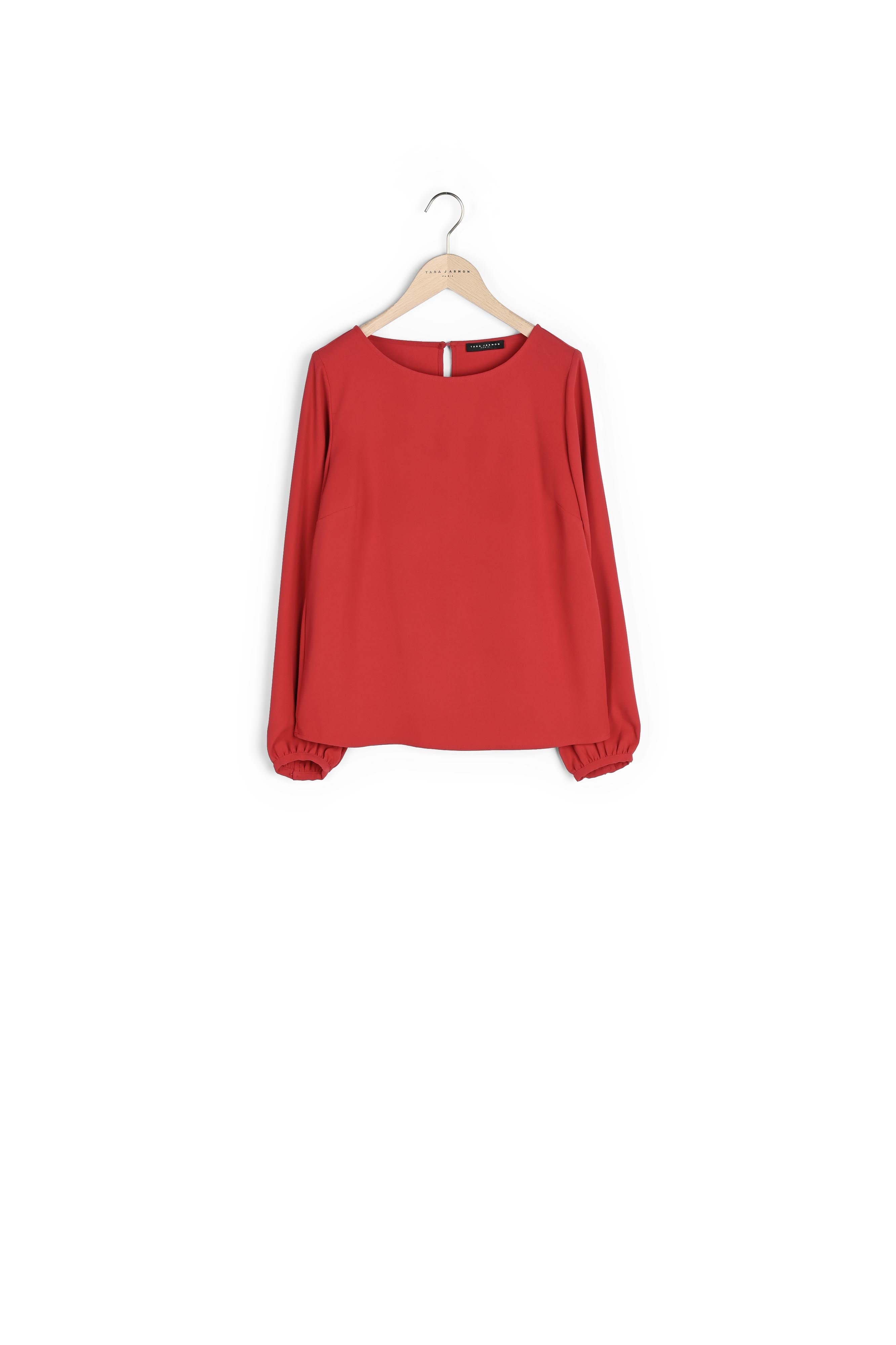 Top Tabecca rouge en crêpe Faume - seconde main