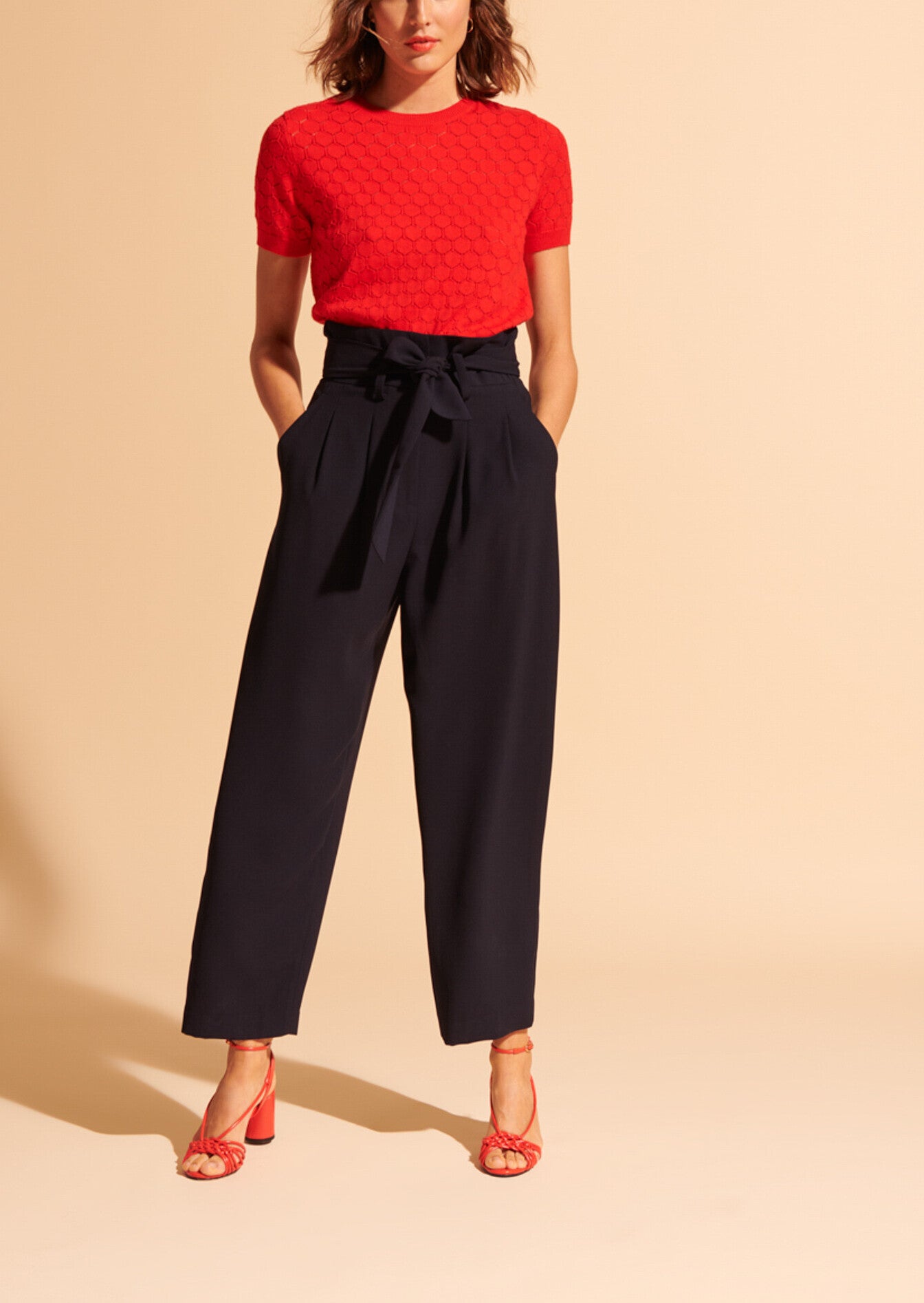 Pull à manches courtes Nova rouge Faume - seconde main