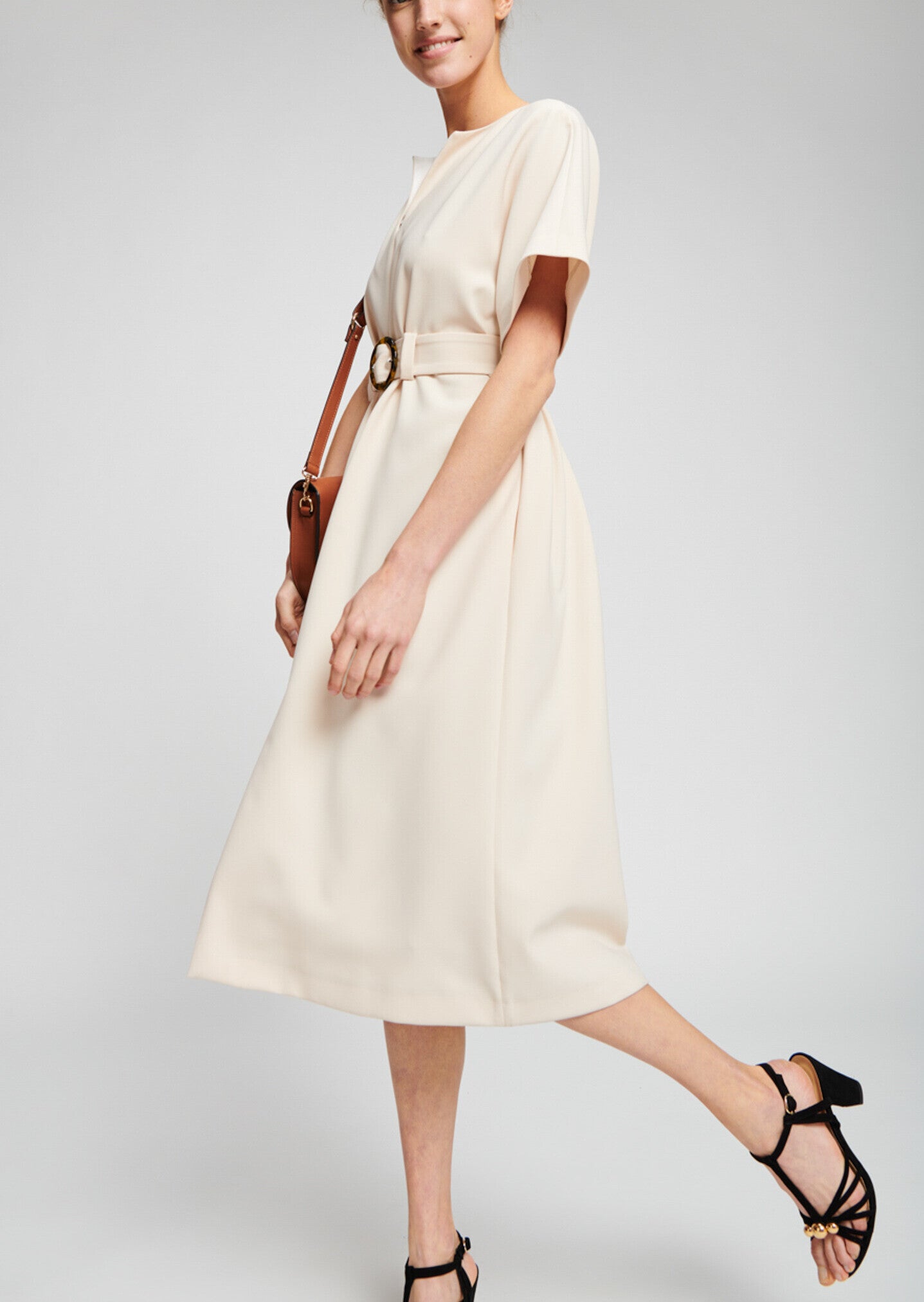 Robe écrue mi-longue Faume - seconde main