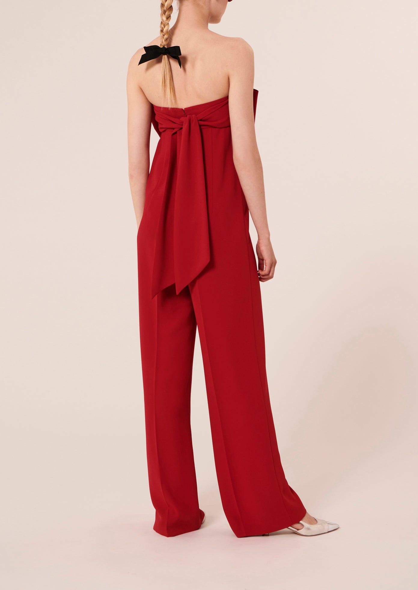 Combinaison Coeur rouge en crêpe Faume - seconde main