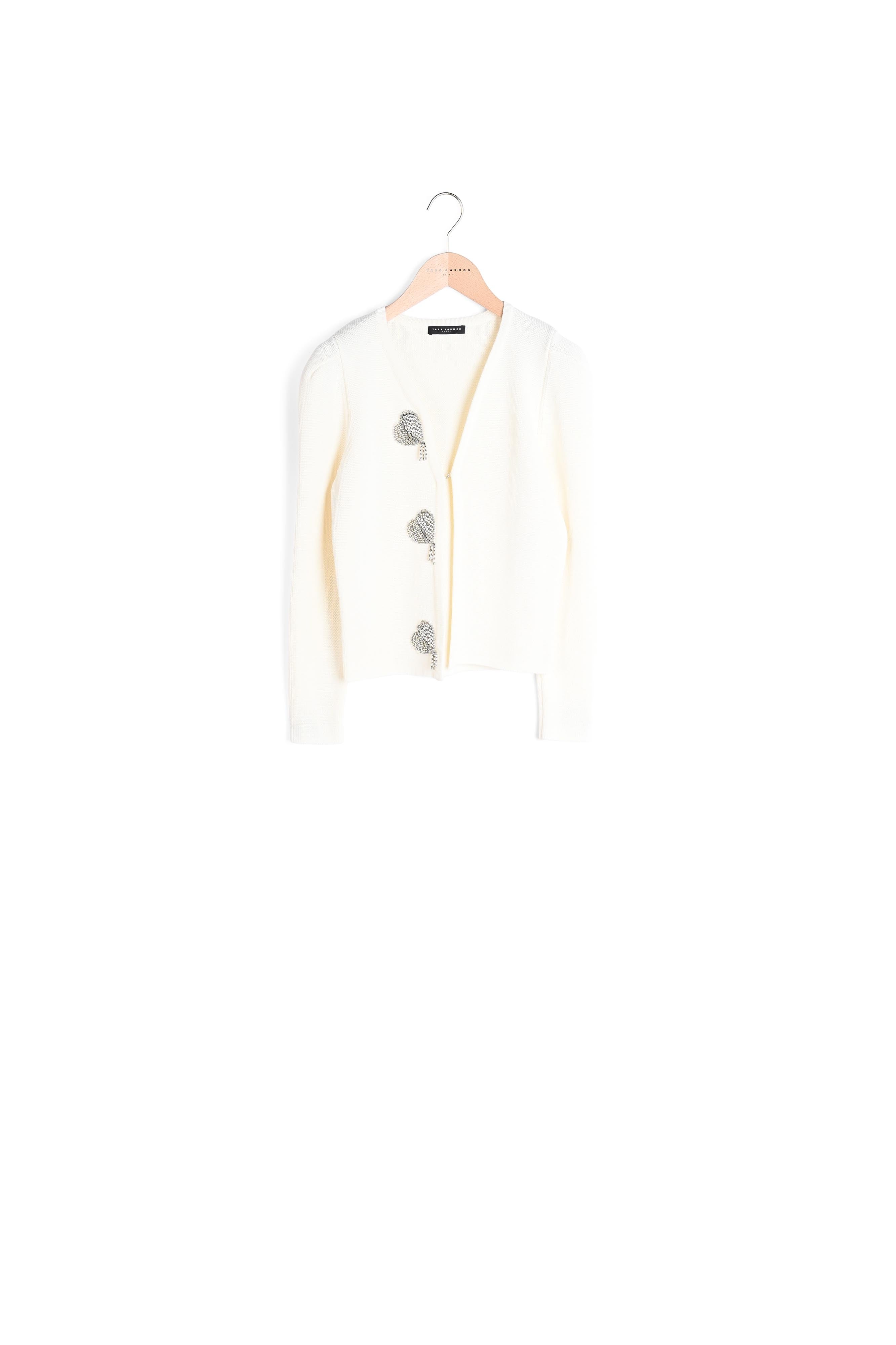 Gilet Glenn écru en coton irisé Faume - seconde main