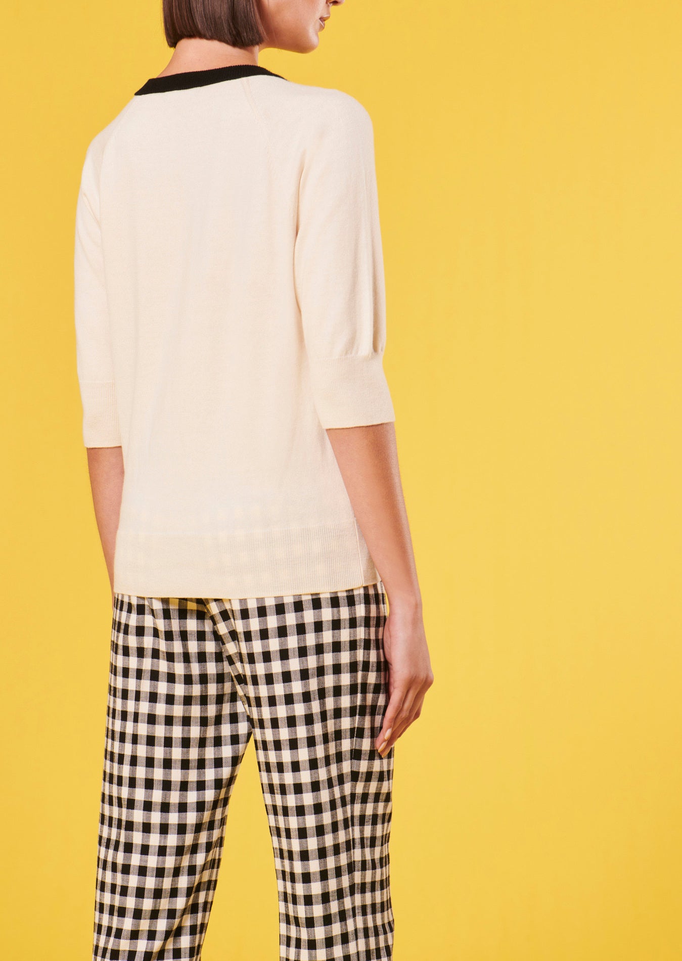 Pull Pastelle écru en laine et coton Faume - seconde main