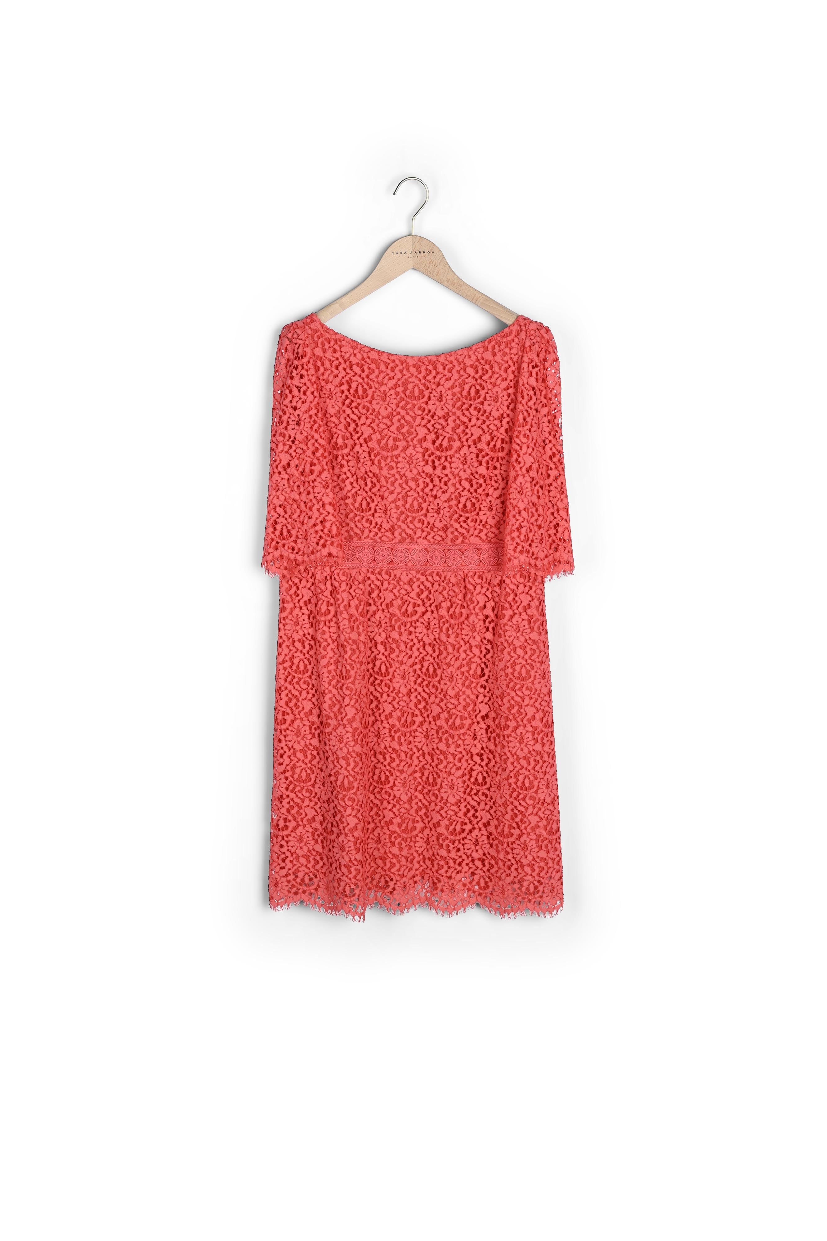 Robe en dentelle vieux rose Faume - seconde main