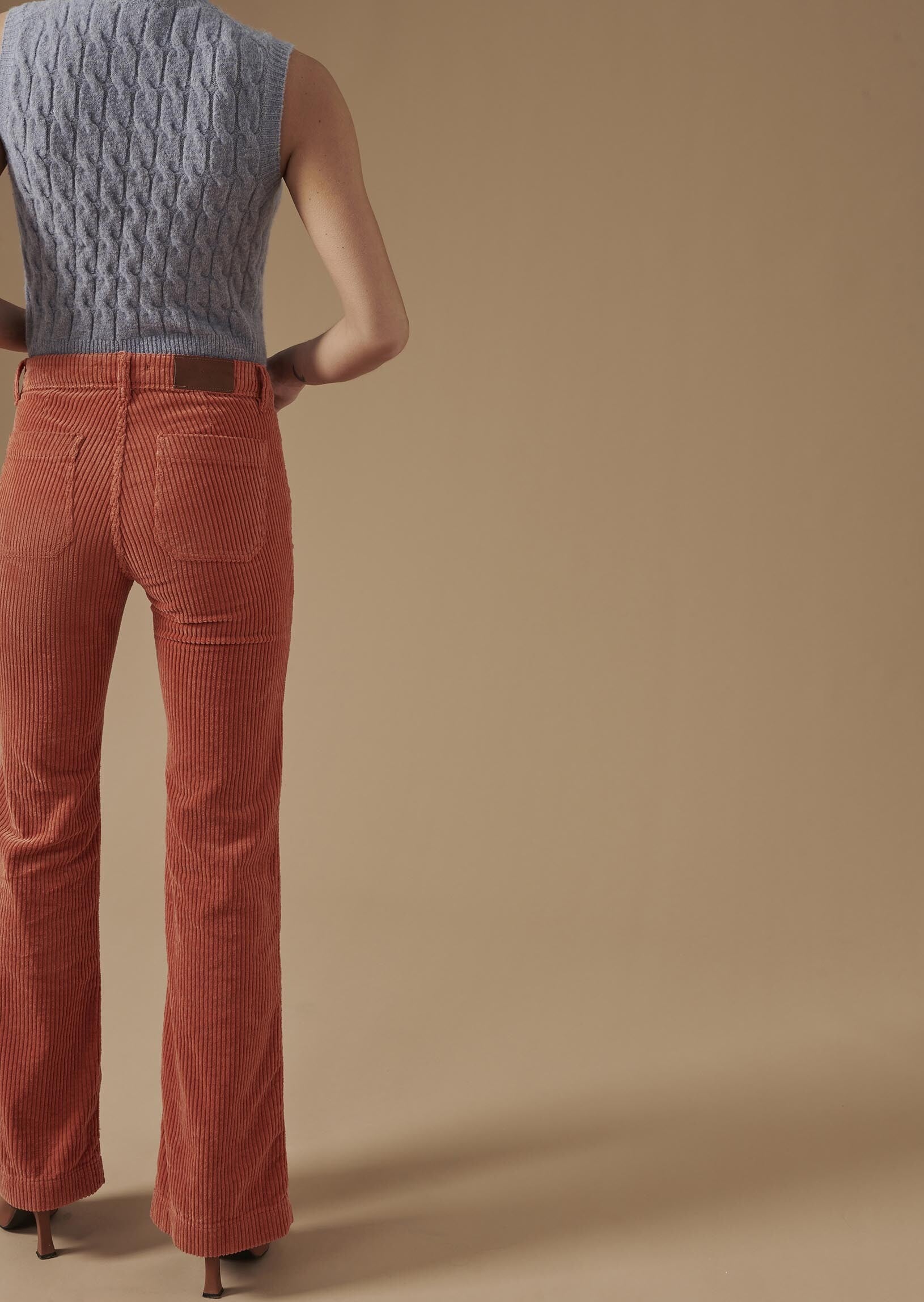 Jean Jayel bleu en velours côtelé Faume - seconde main