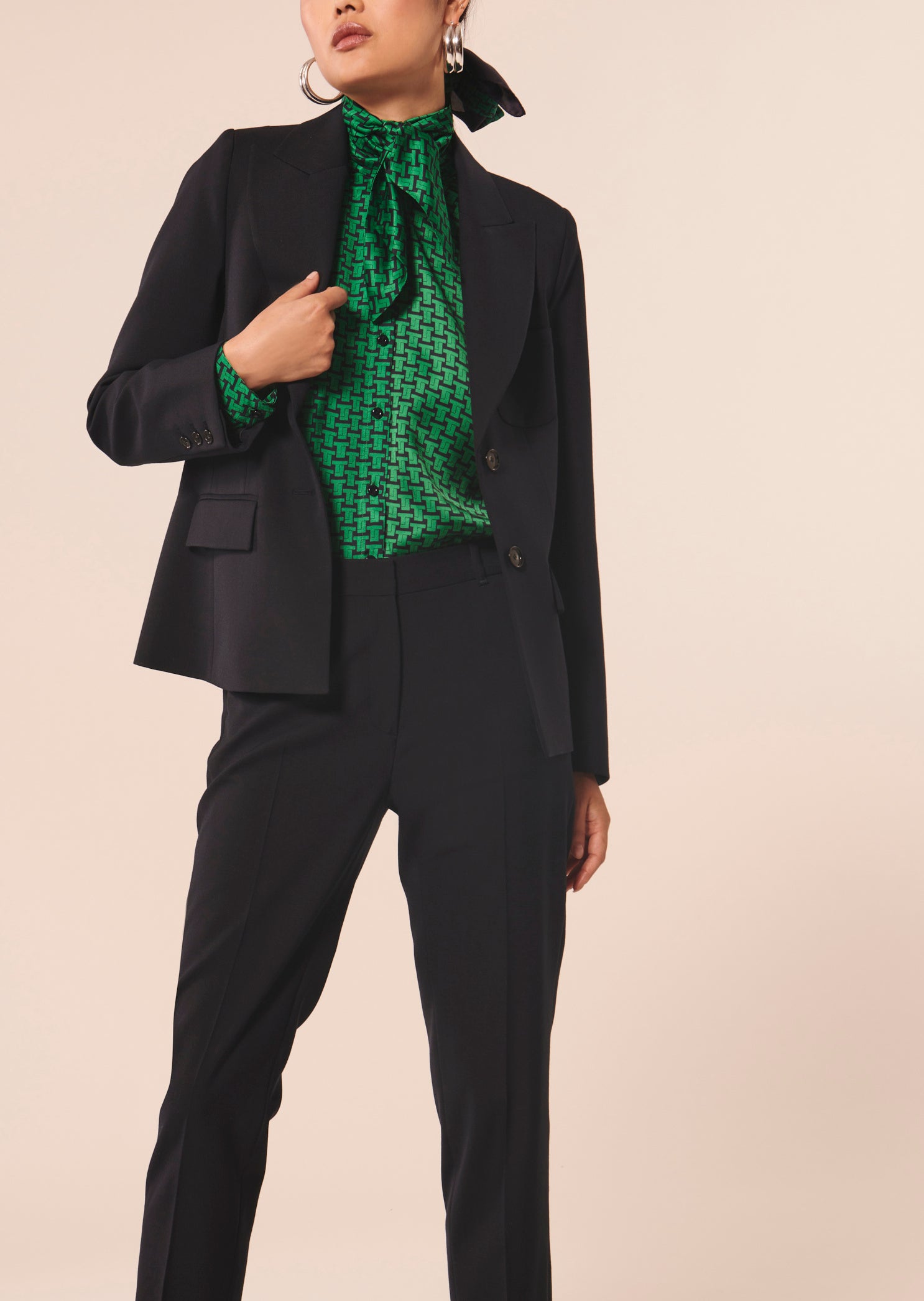 Veste Vanny bleu nuit en laine froide Faume - seconde main