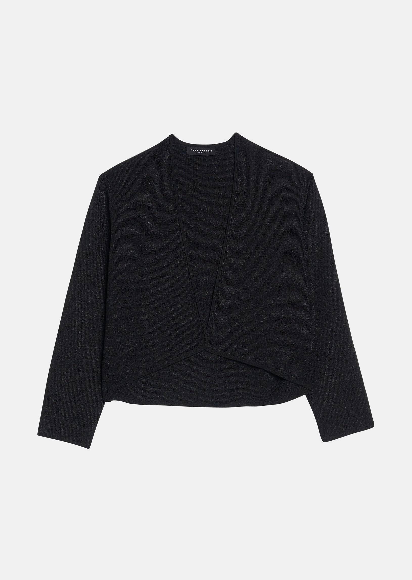 Gilet Groom noir court en maille compacte Faume - seconde main