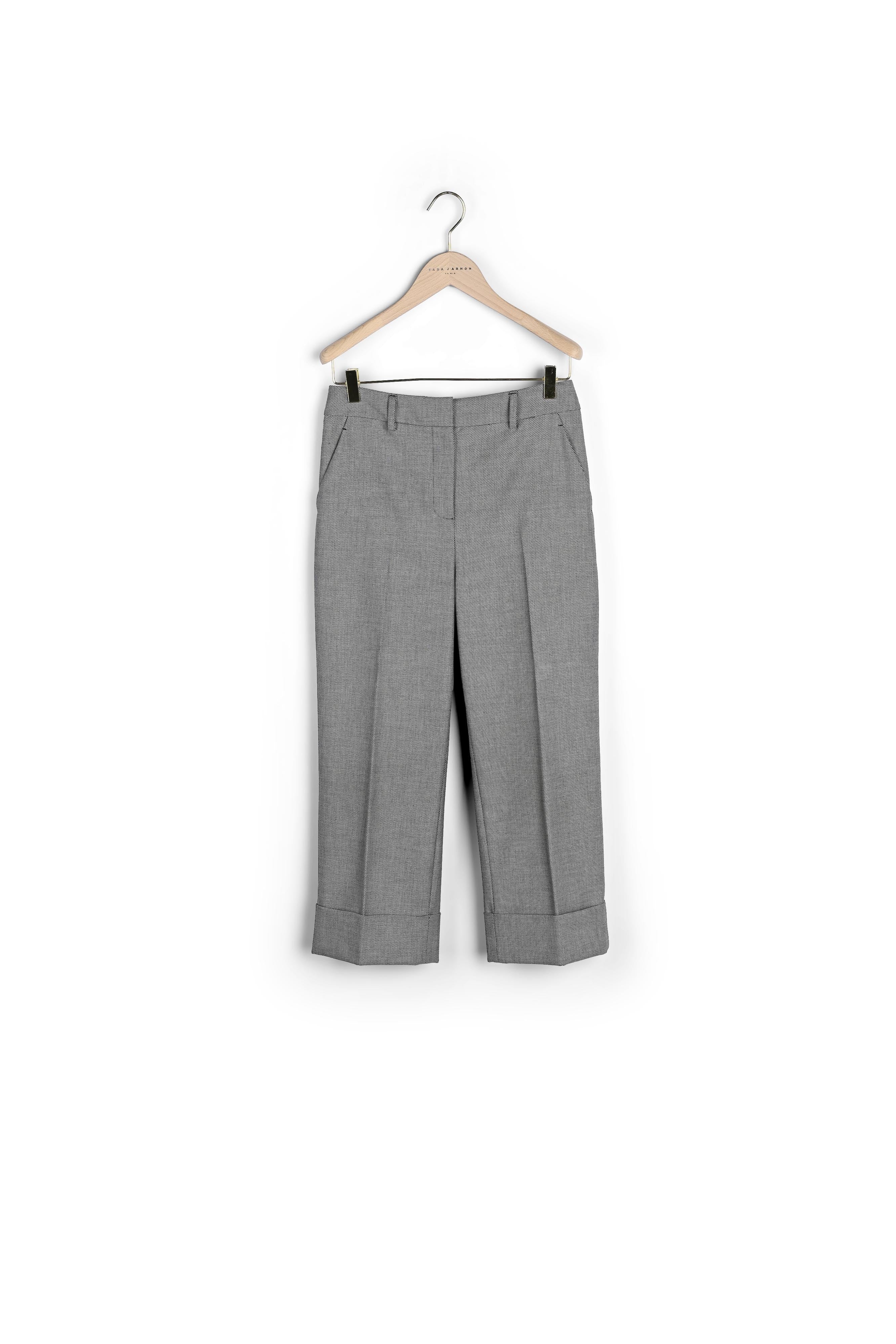 Pantalon Piper noir en tissu caviar Faume - seconde main