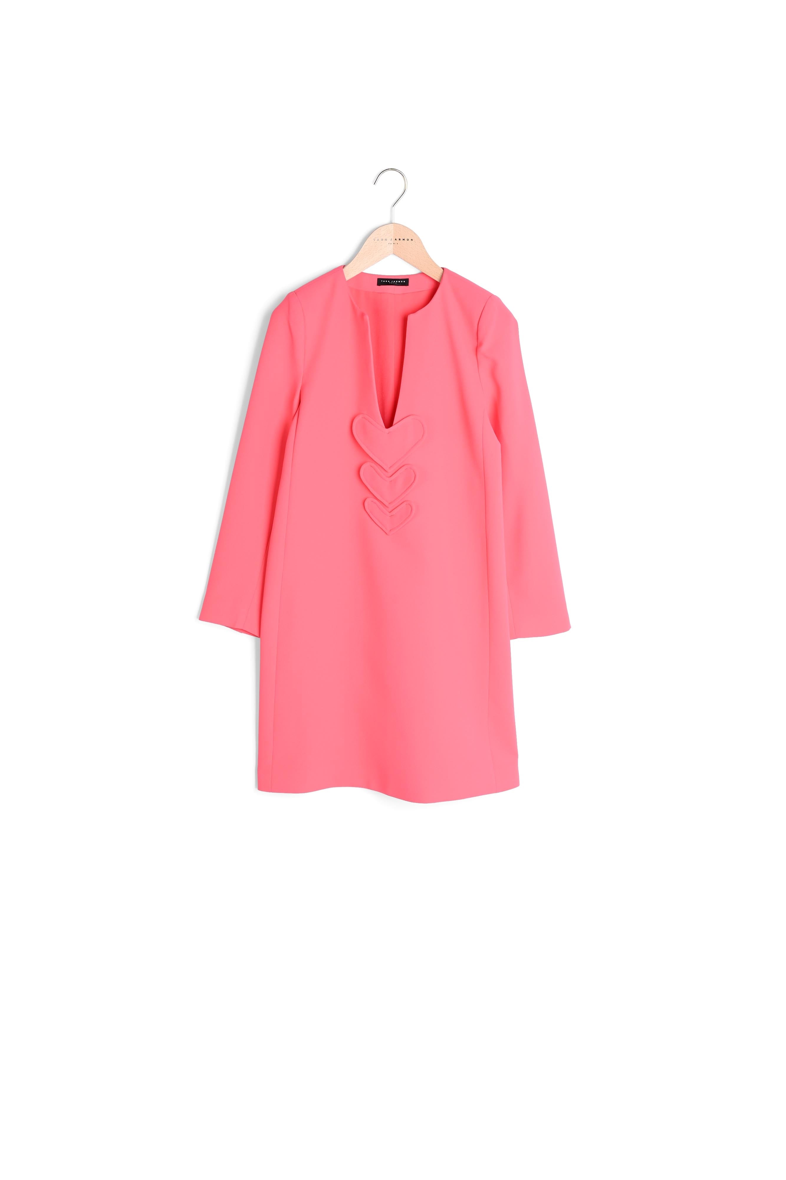 Robe Rhea rose en crêpe Faume - seconde main