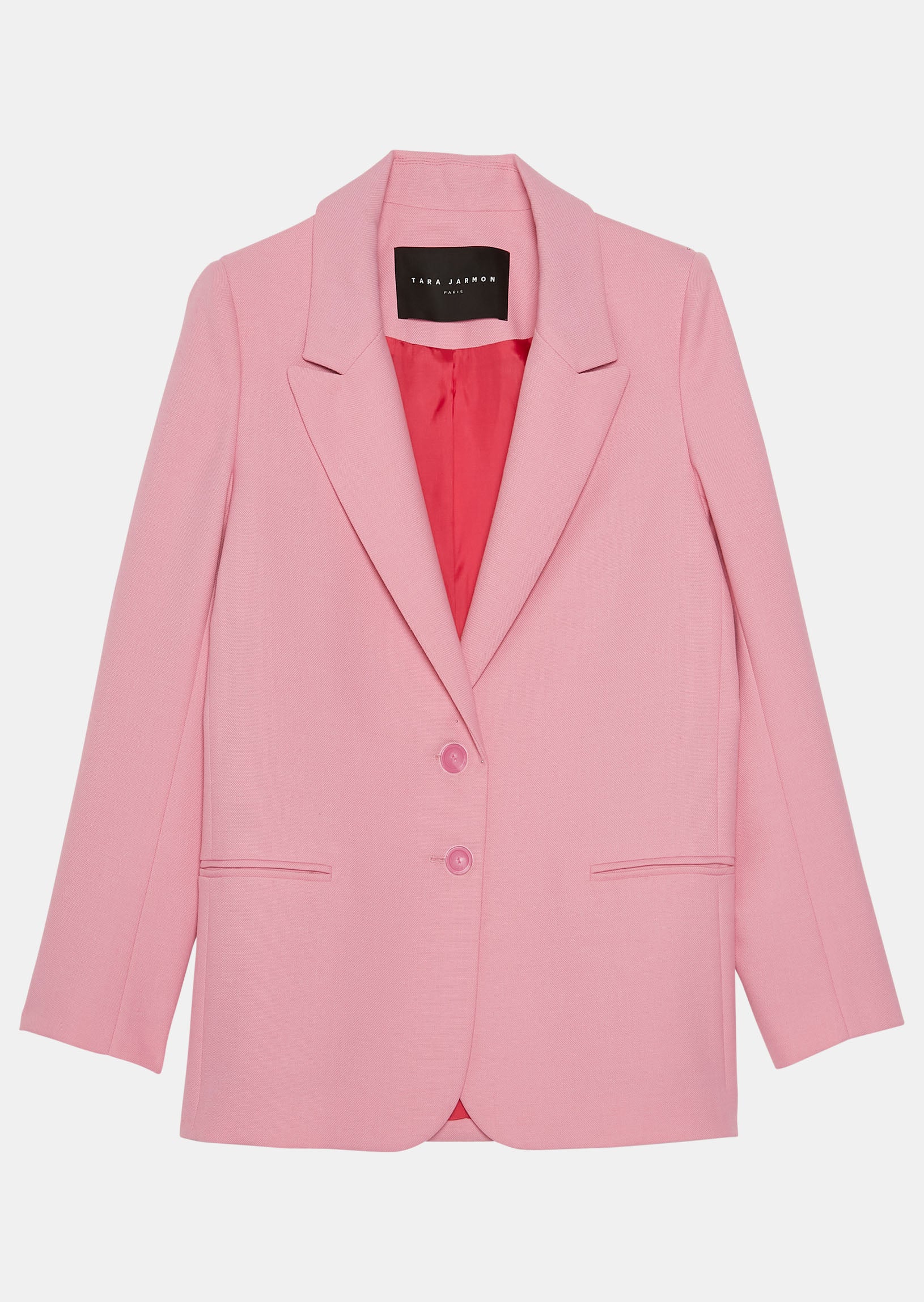 Veste Valiera rose en toile tailleur Faume - seconde main