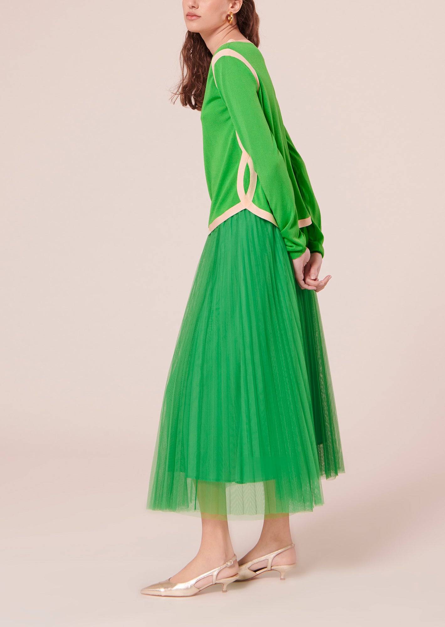 Pull Ponama vert en coton Faume - seconde main