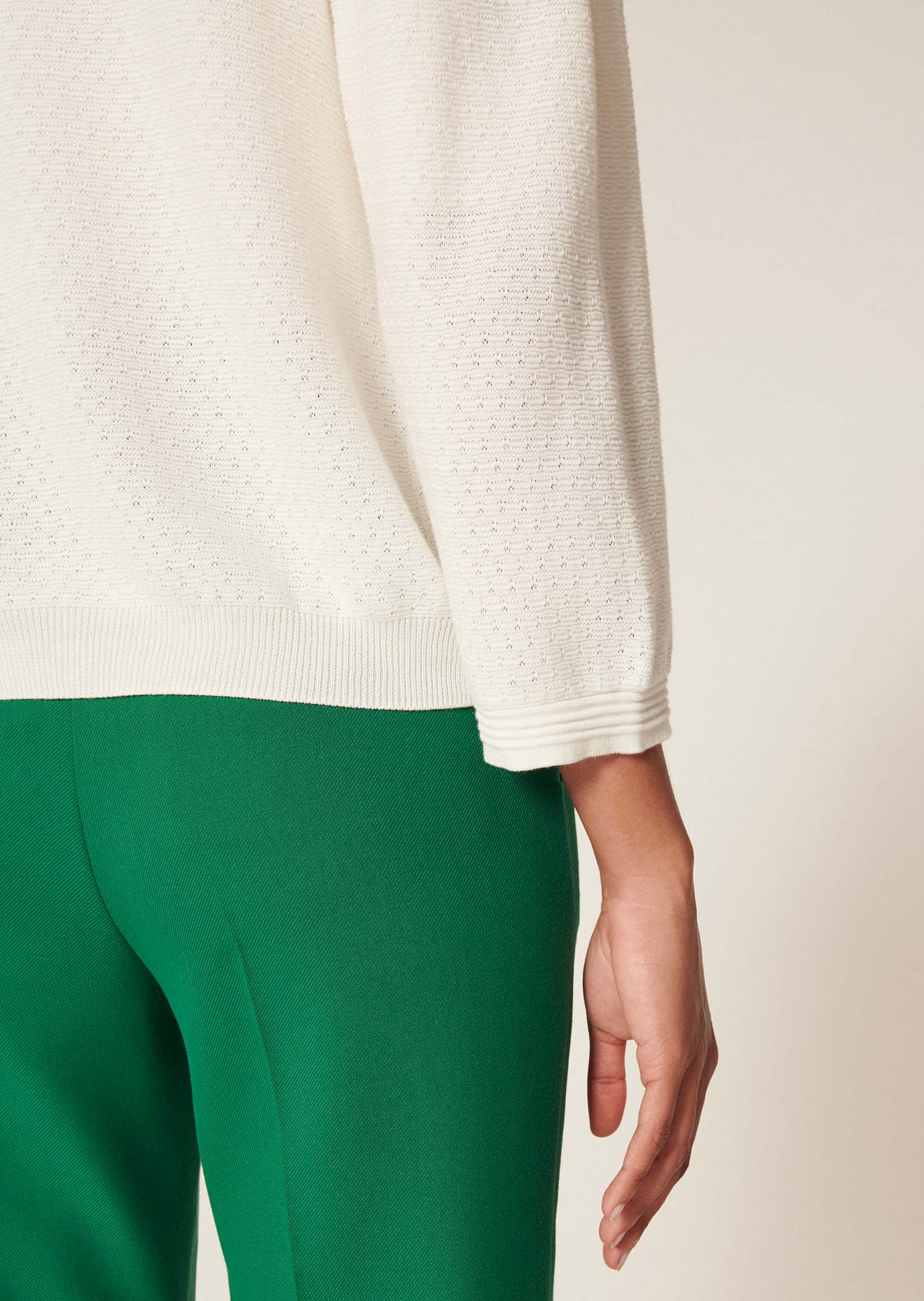 Gilet Grace blanc en coton extrafin Faume - seconde main