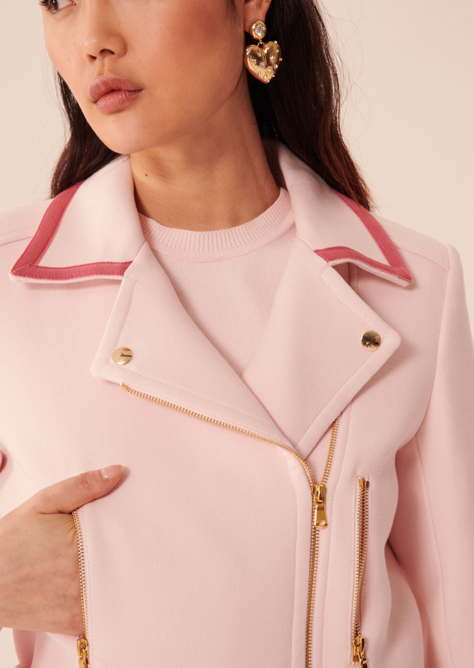 Veste Vittorio rose pâle en coton Faume - seconde main