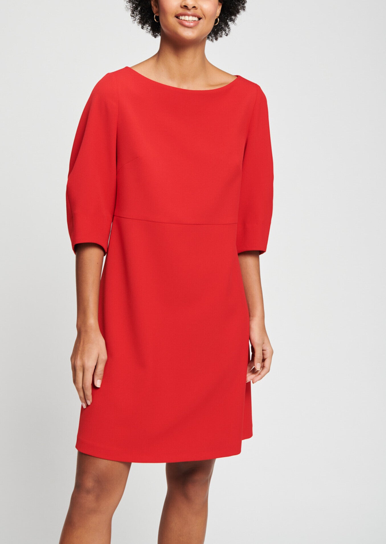 Robe rouge en toile gabardine Faume - seconde main