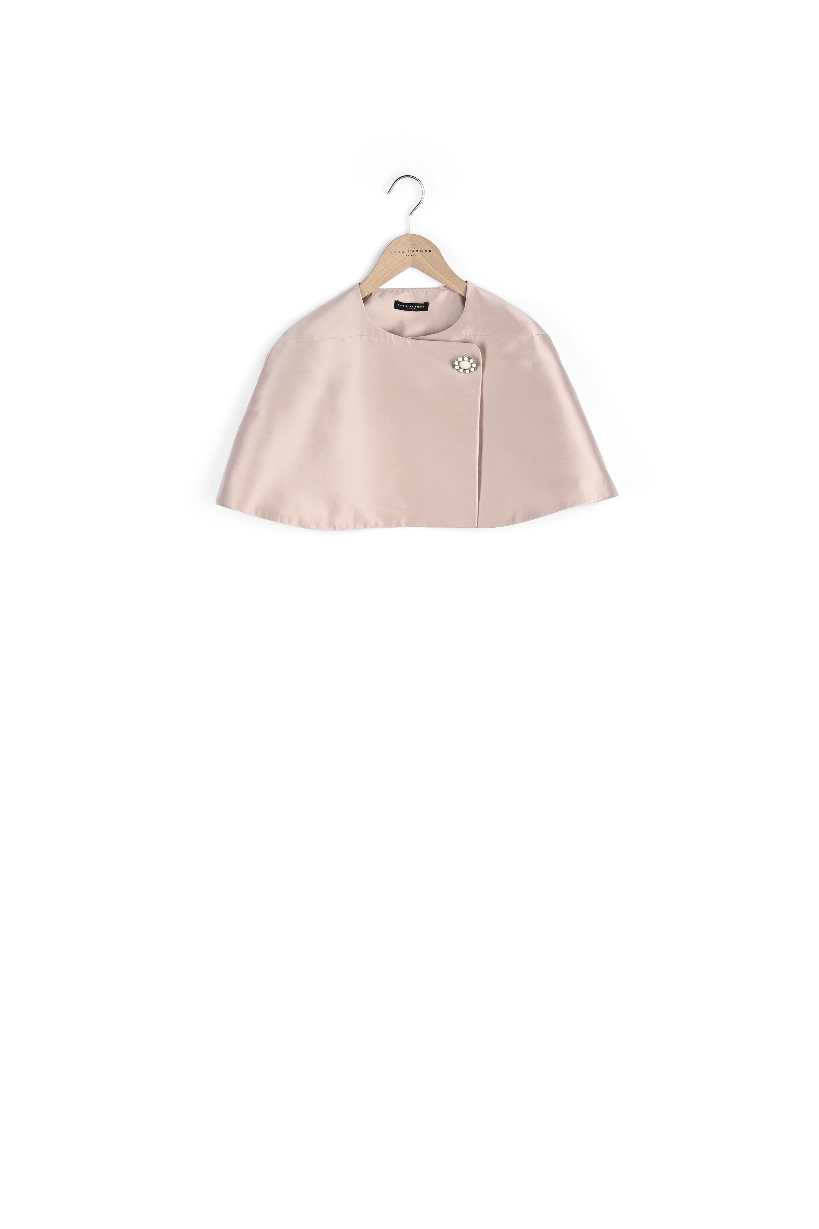 Cape Valeria nude en satin Faume - seconde main