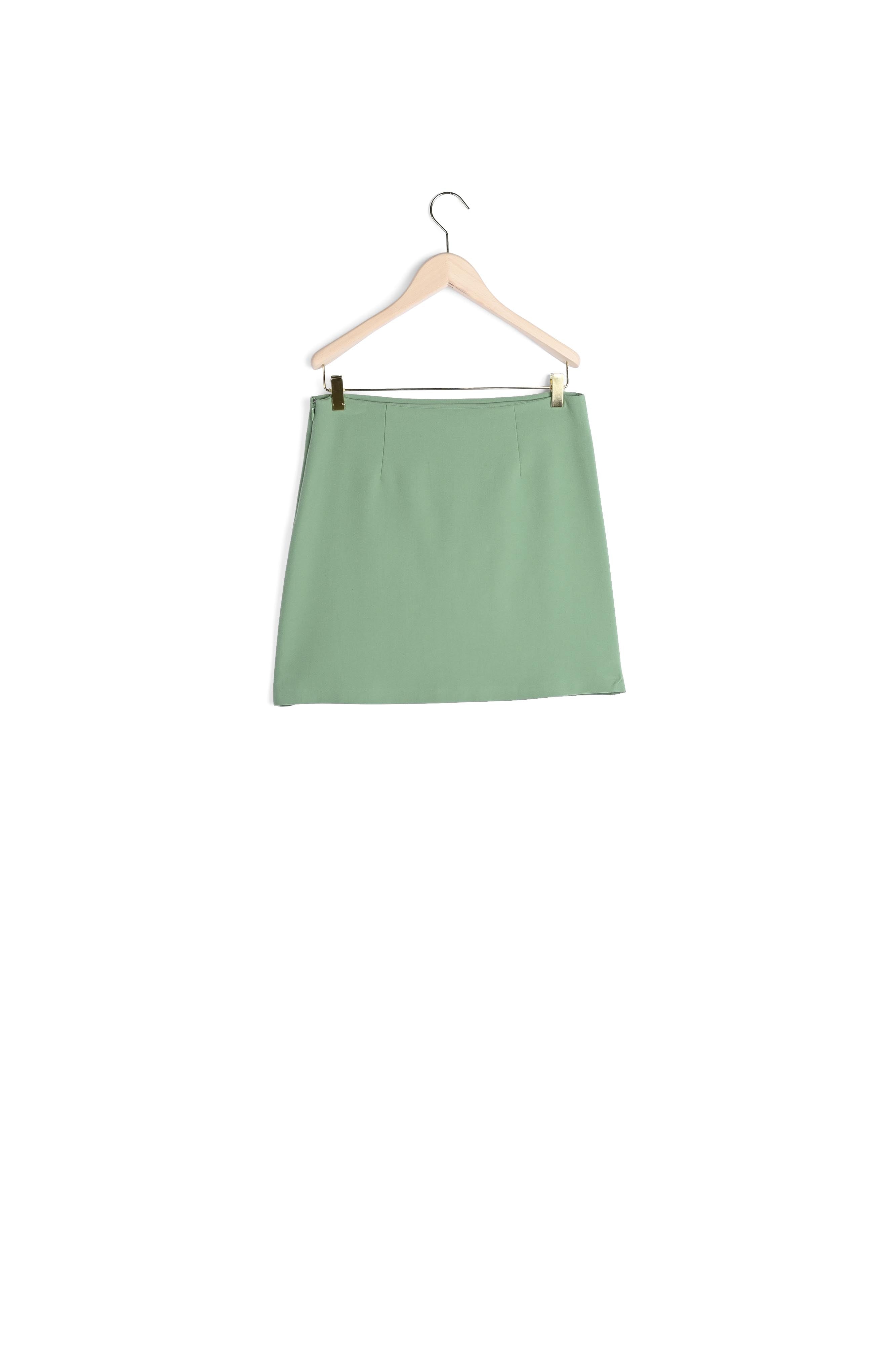 Jupe Java vert pale en toile double Faume - seconde main