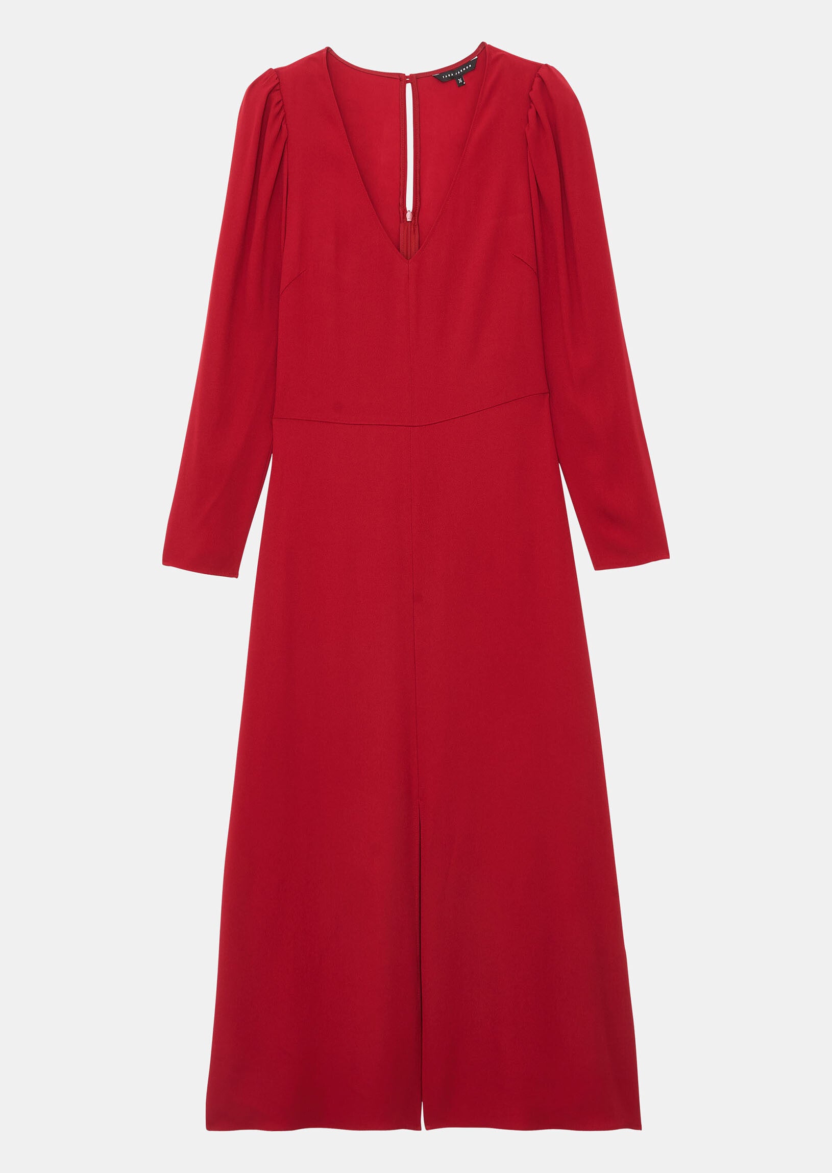 Robe Romelle rouge en crêpe envers satin Faume - seconde main
