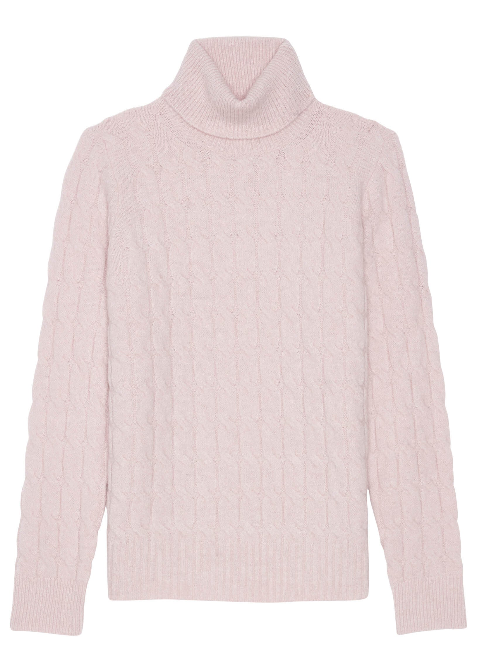 Pull Phybie rose pâle en maille doudou Faume - seconde main