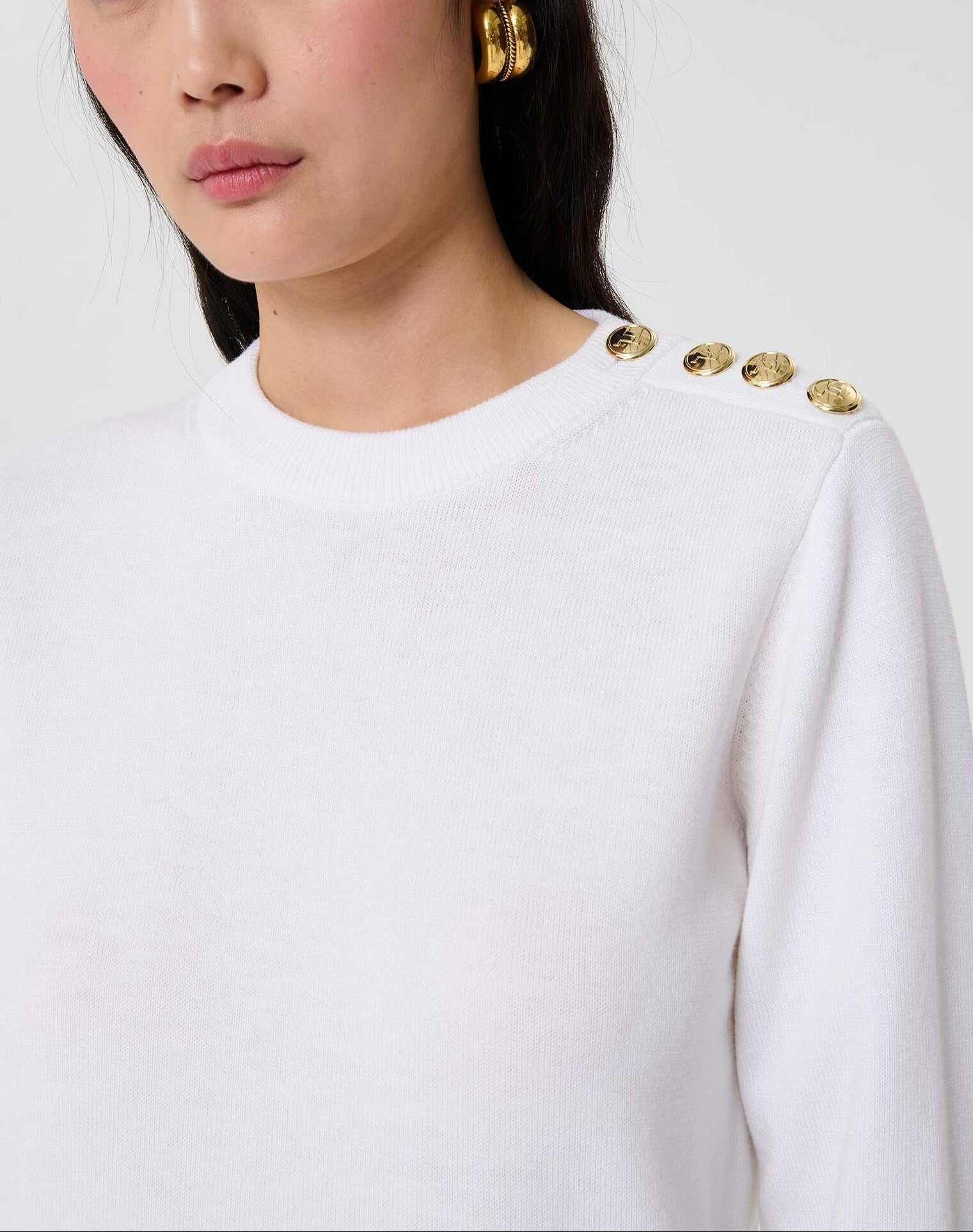 Pull écru en laine Prunette Faume - seconde main