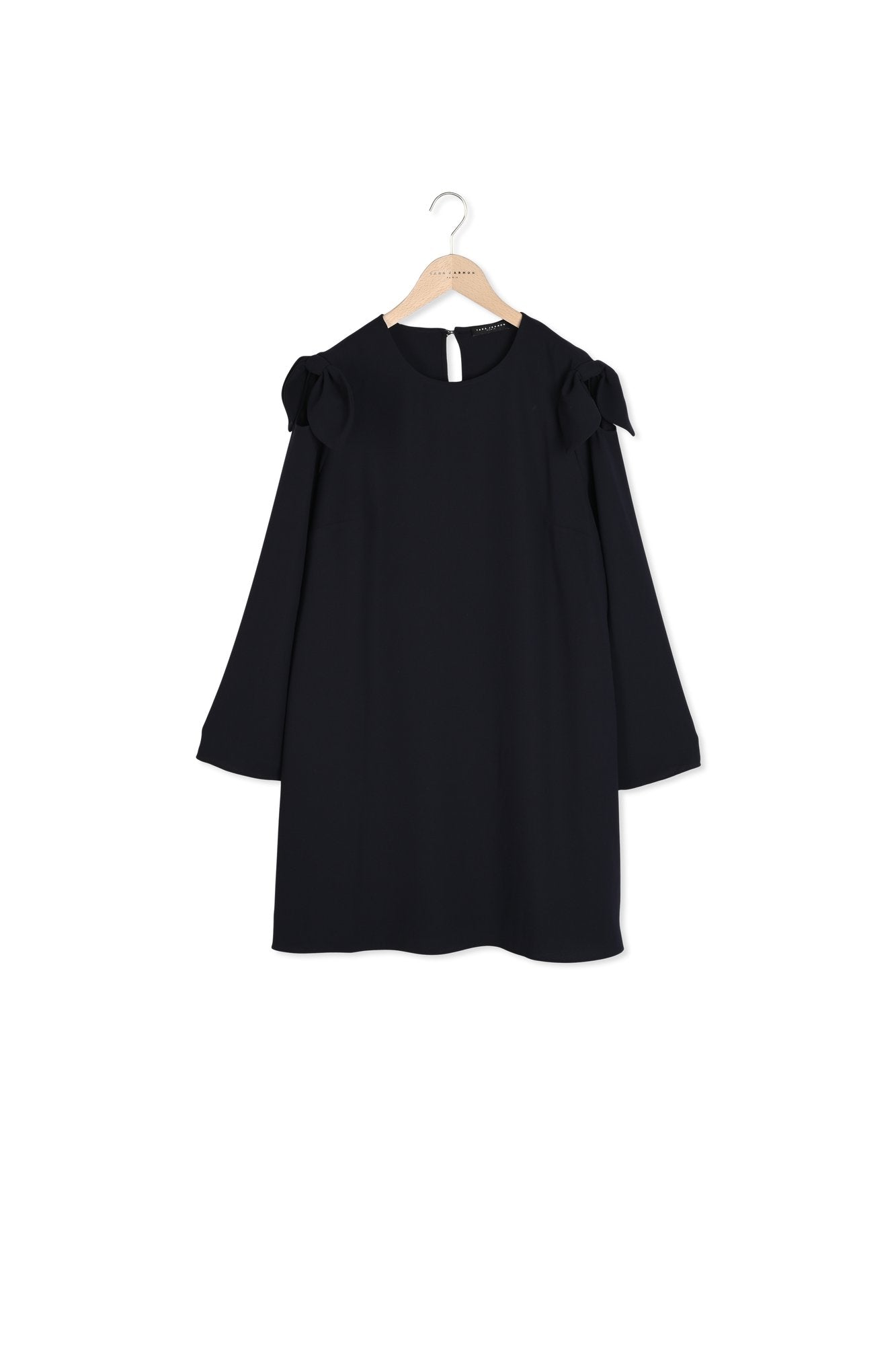 Robe Renato bleu nuit en crêpe Faume - seconde main