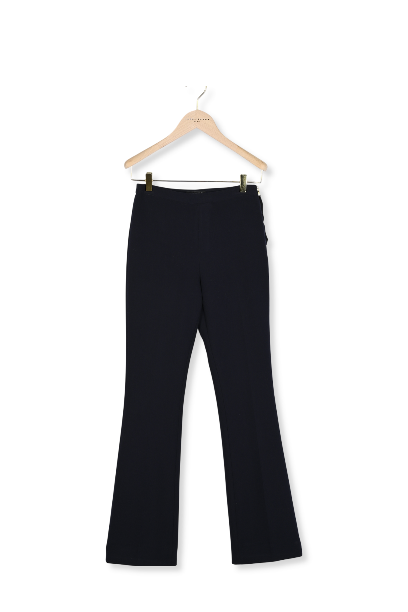 Pantalon bleu nuit en toile double Peyton Faume - seconde main