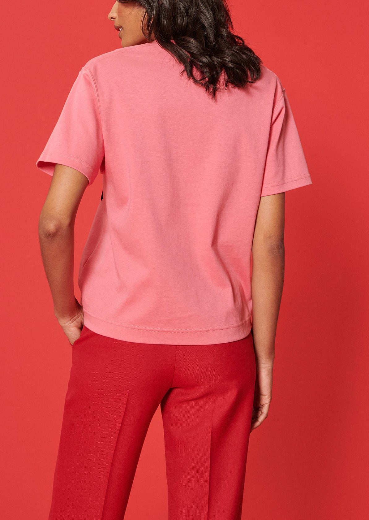 T-shirt Trefle rose en coton Faume - seconde main