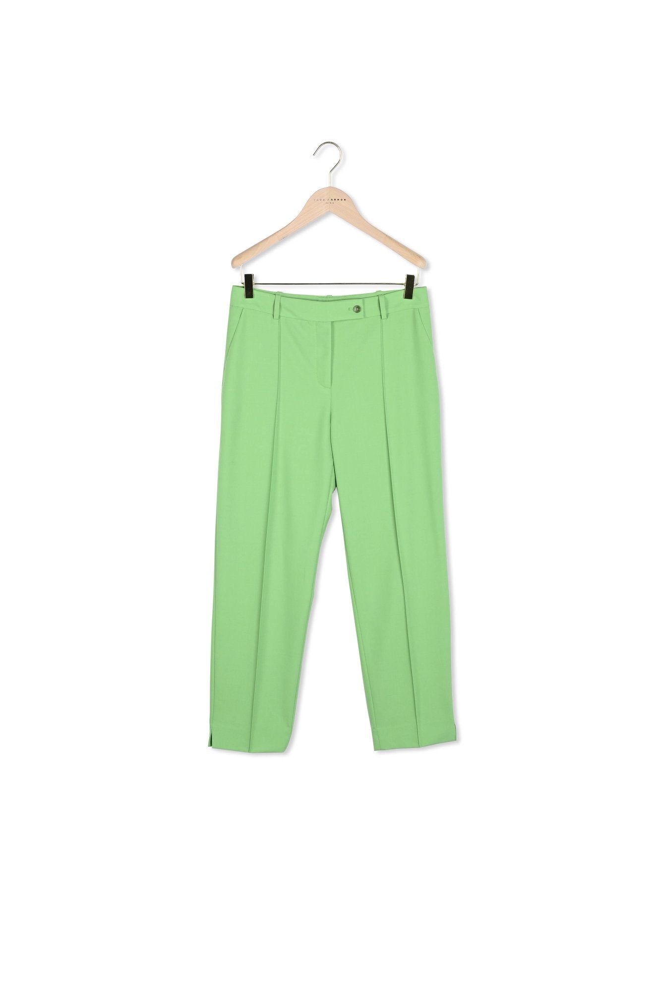 Pantalon Pascal vert en laine froide Faume - seconde main