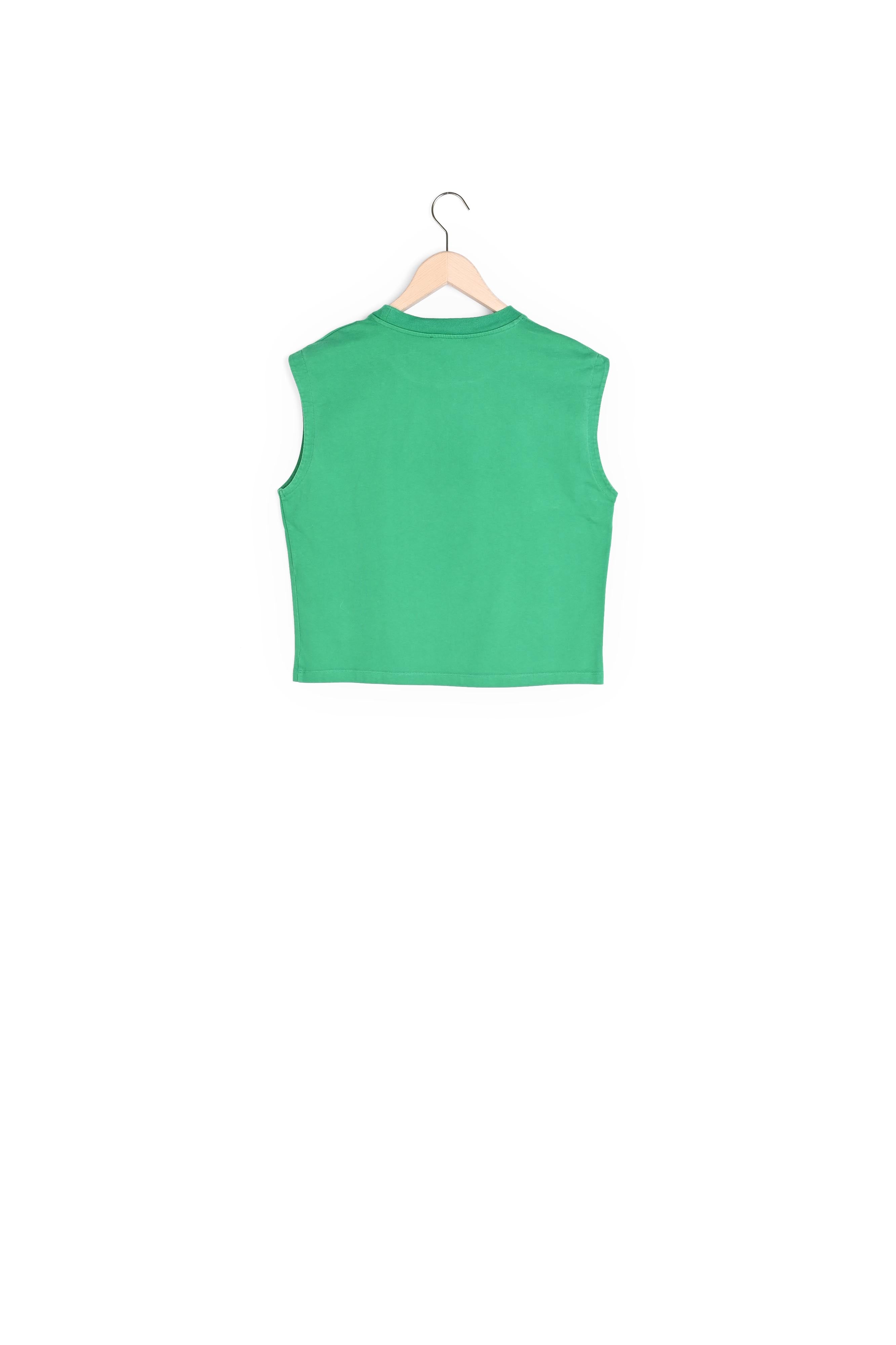 T-shirt Tenerife vert en coton Faume - seconde main