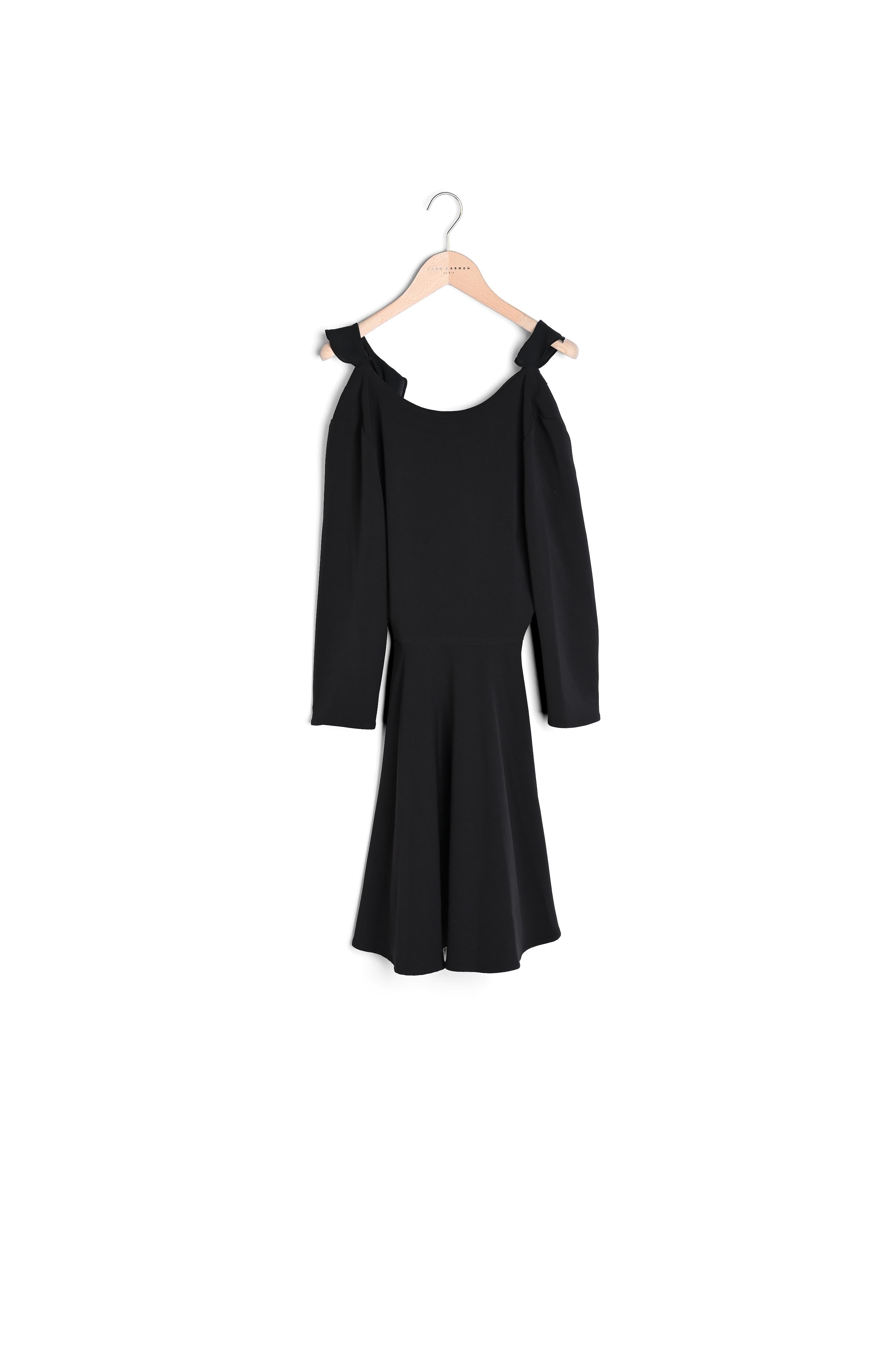 Robe Reelie noire en crêpe Faume - seconde main