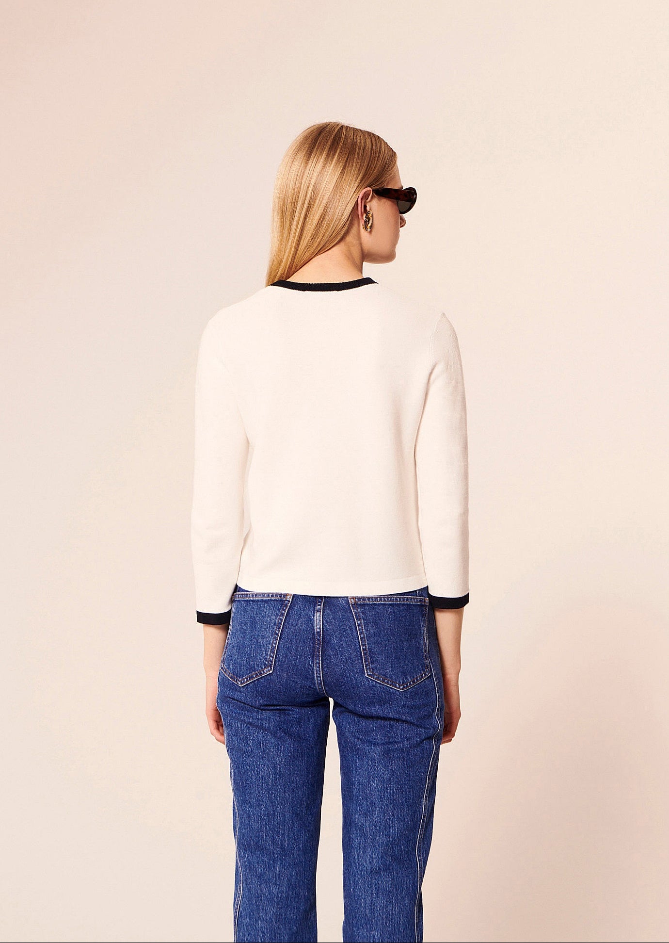 Gilet Georgina écru en coton Faume - seconde main