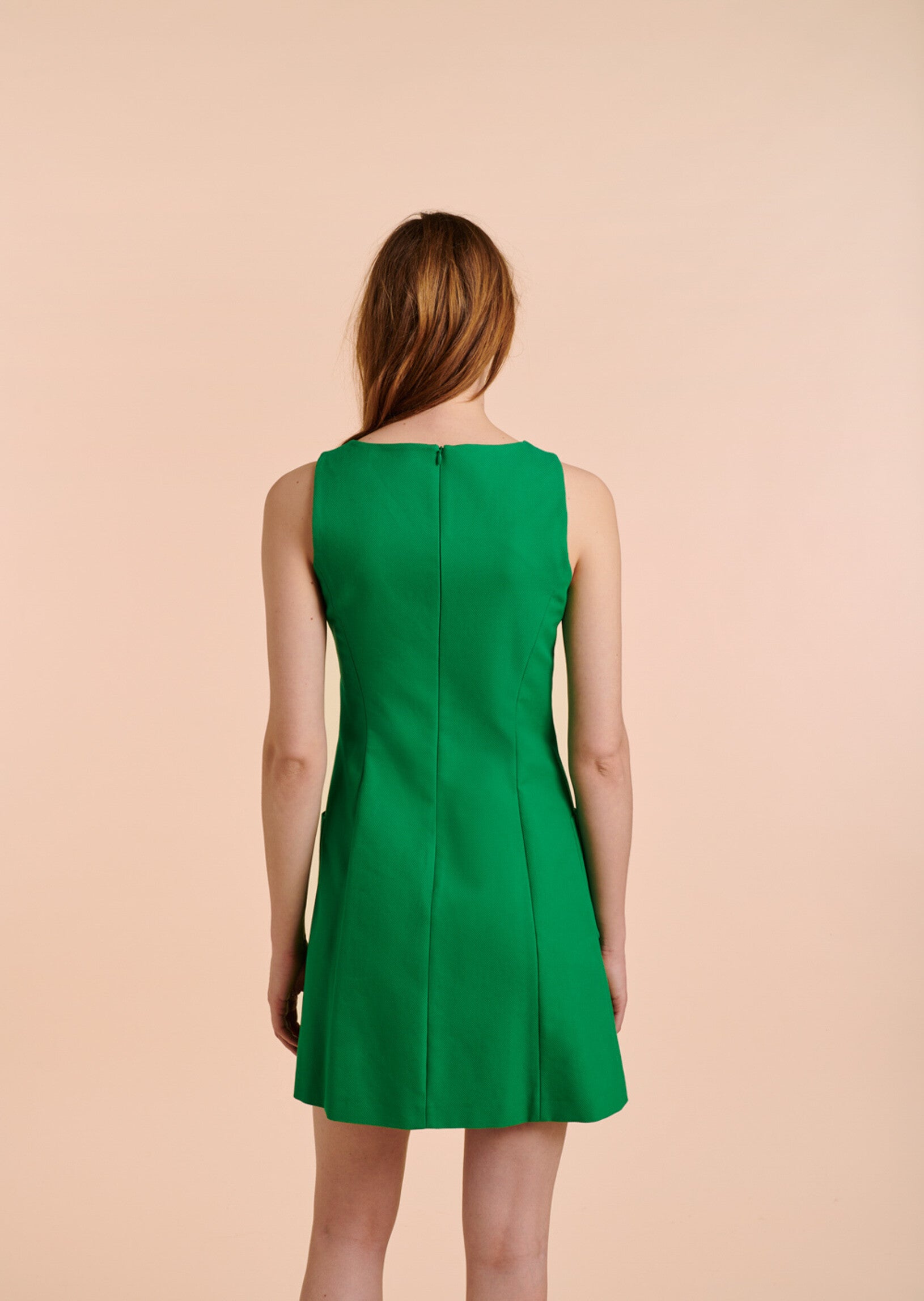 Robe Raphaelle verte en coton Faume - seconde main