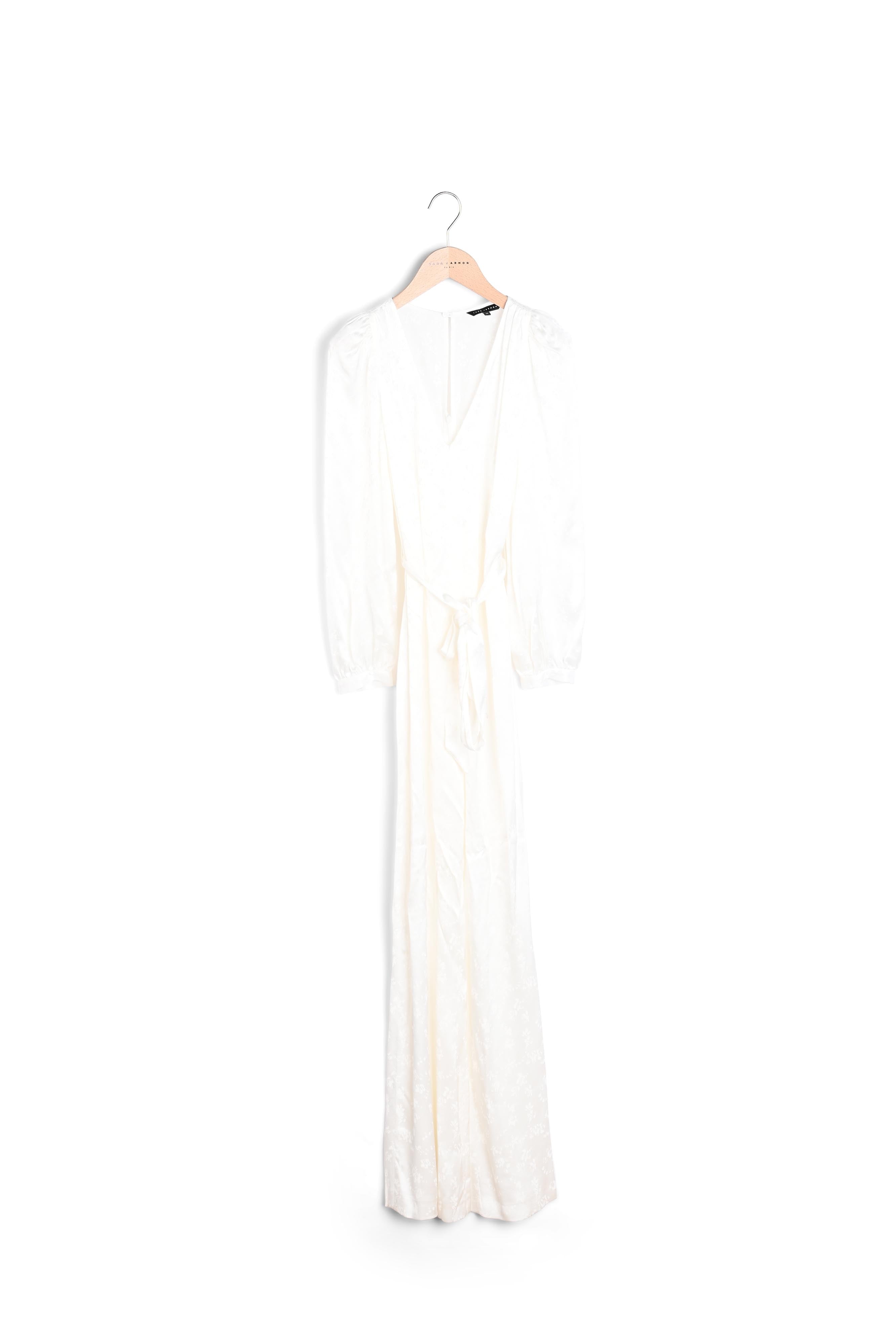 Combinaison Peffie blanche en jacquard viscose petites fleurs Faume - seconde main