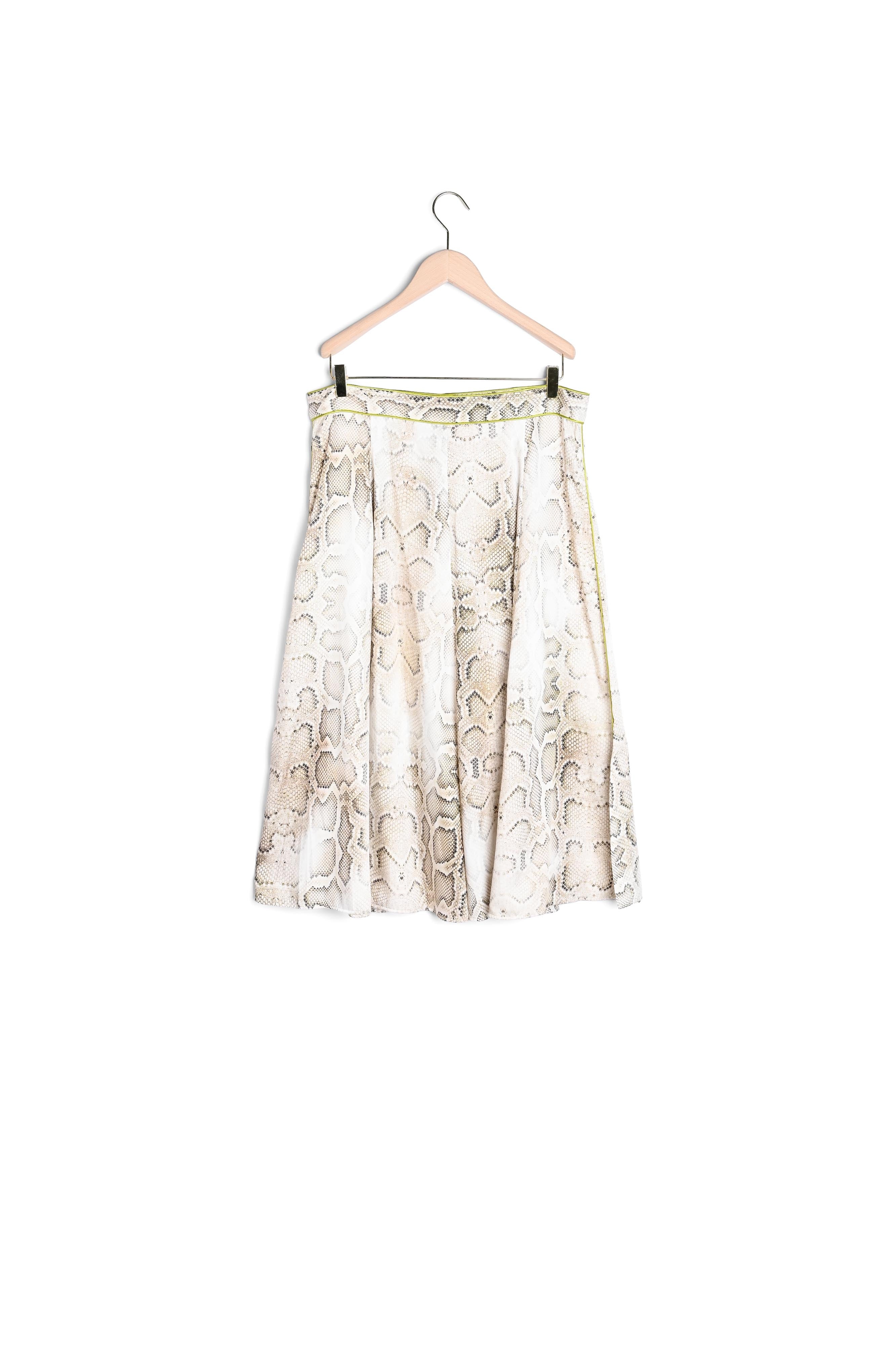 Jupe Jessa écrue imprimé python Faume - seconde main