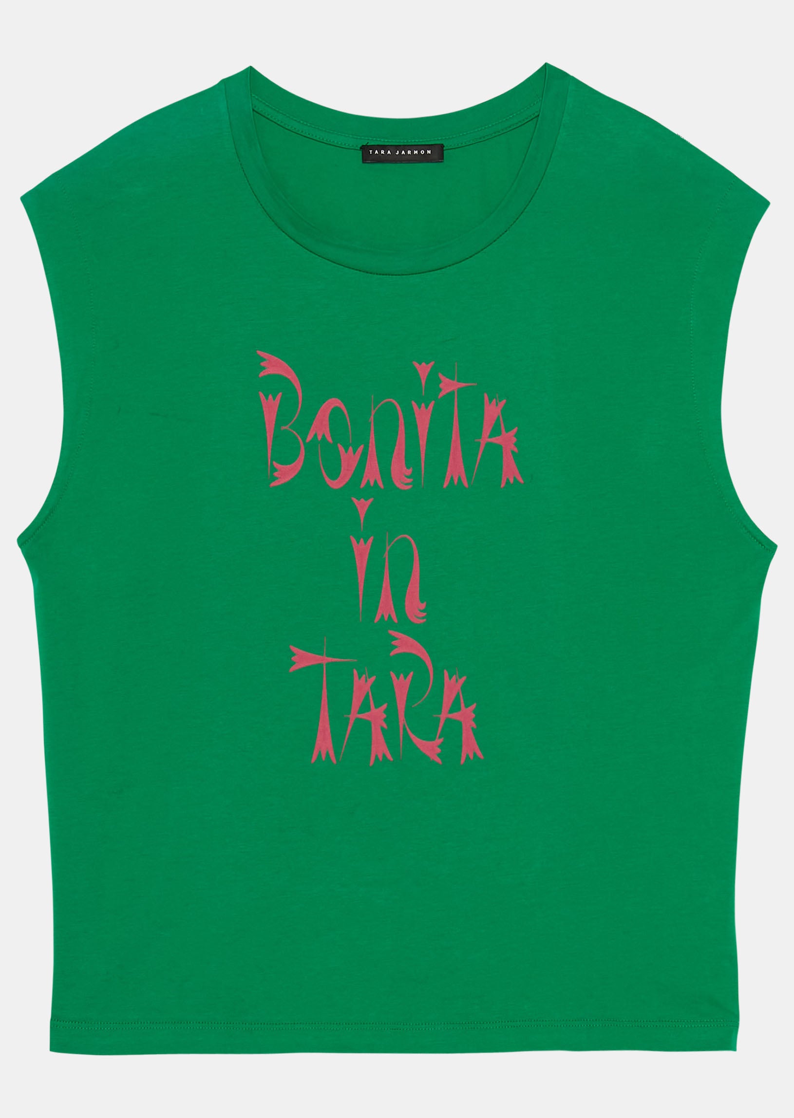 T-shirt Tenerife vert en coton Faume - seconde main