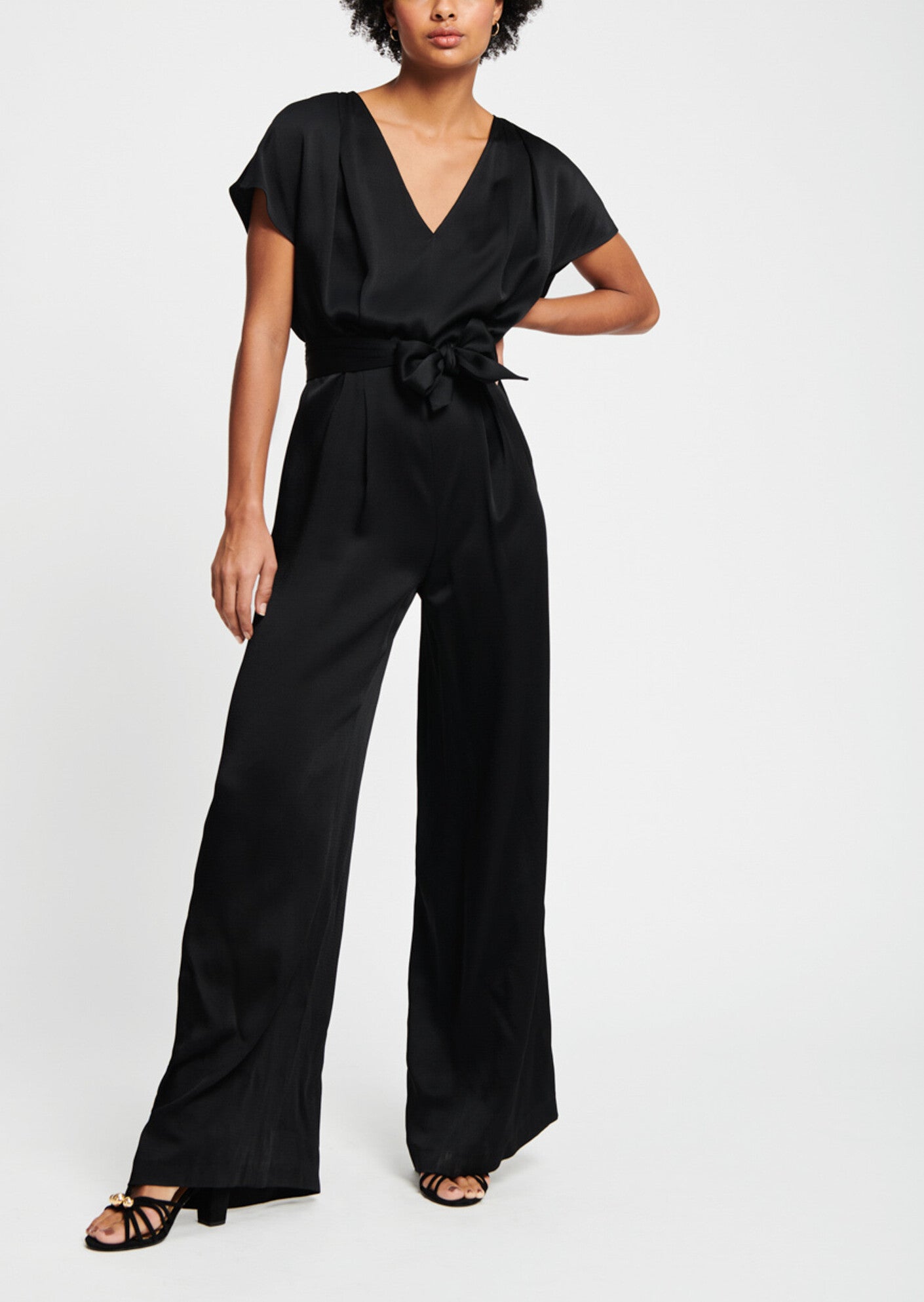 Combinaison noire satinée Faume - seconde main