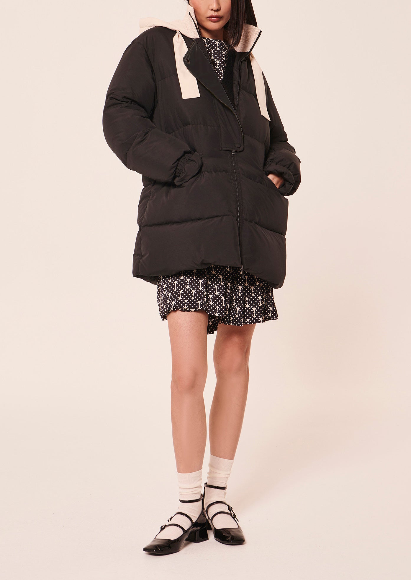 Doudoune Daphne noire matelassée Faume - seconde main