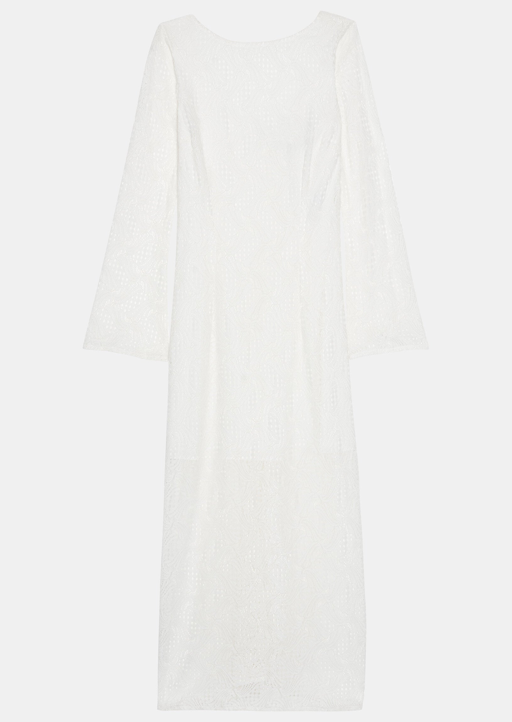 Robe longue blanche en dentelle Faume - seconde main