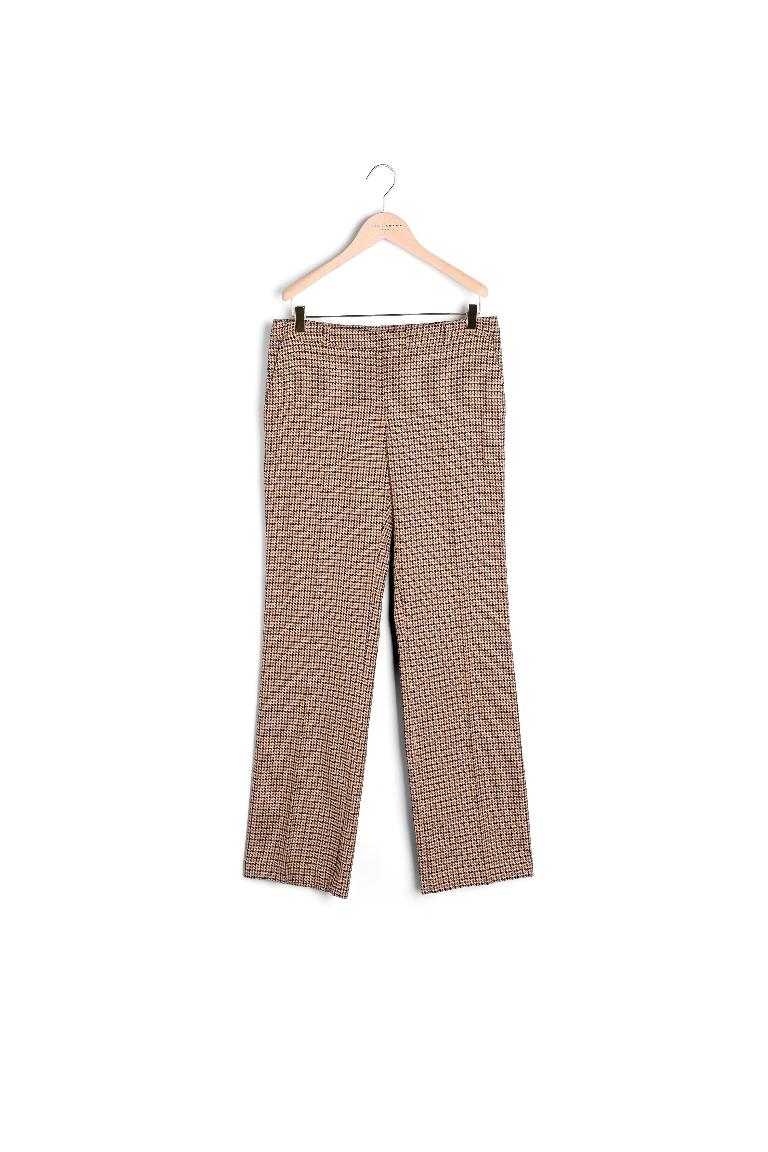 Pantalon Patti en pied-de-coq sable Faume - seconde main