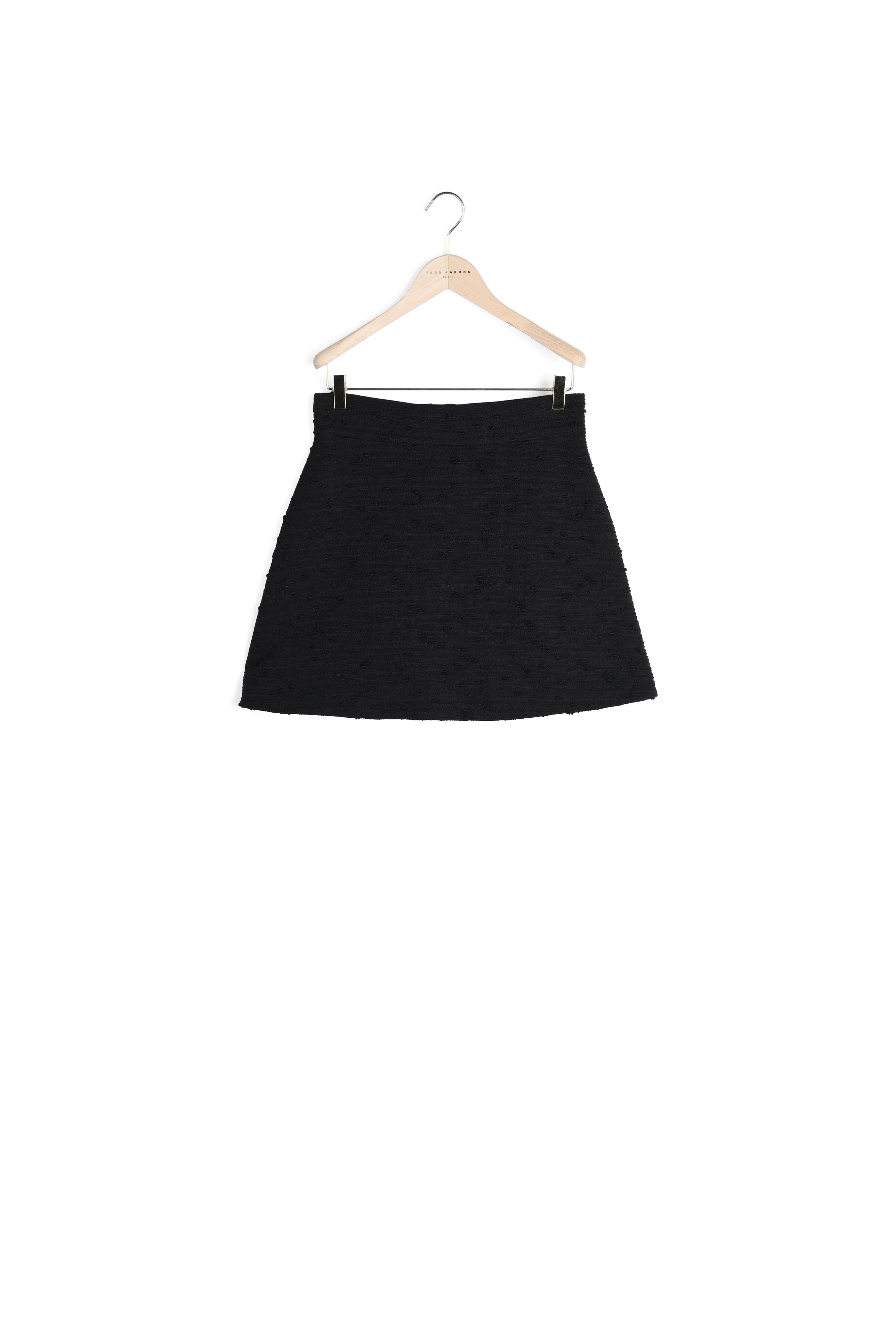 Jupe Judy noire en tweed Faume - seconde main