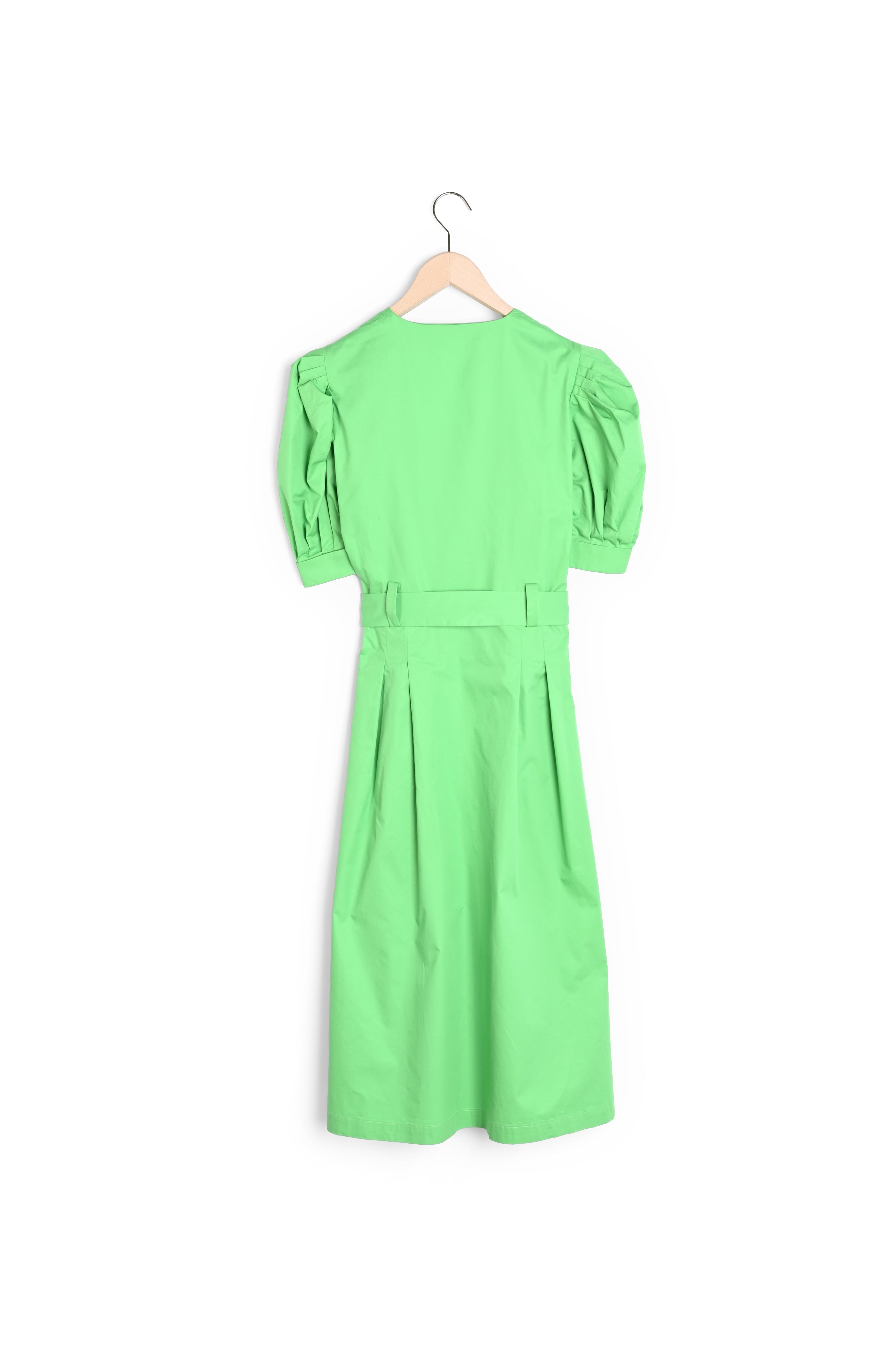Robe Ranya verte en popeline Faume - seconde main