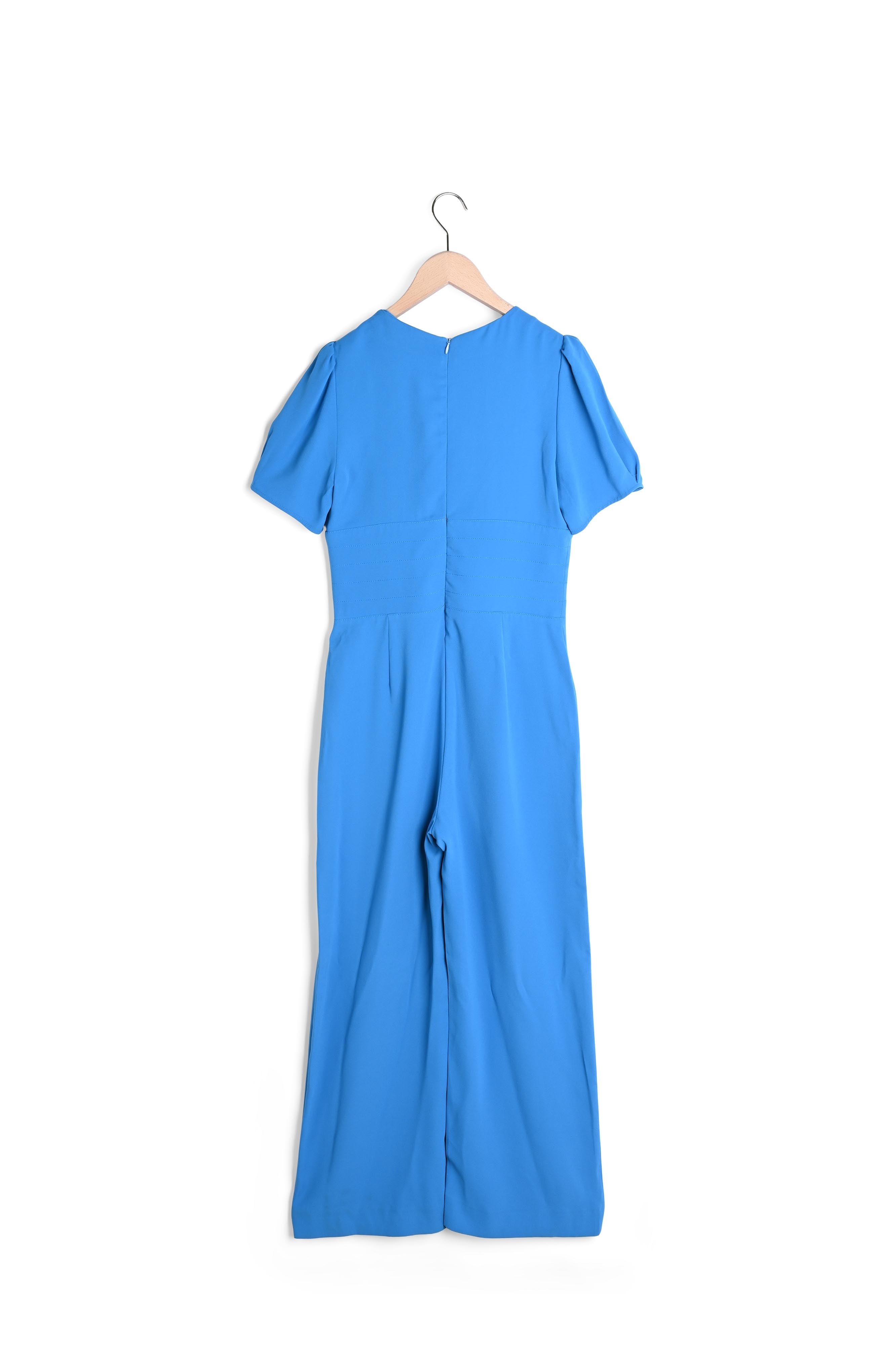 Combinaison Cleo bleu ciel en crêpe Faume - seconde main