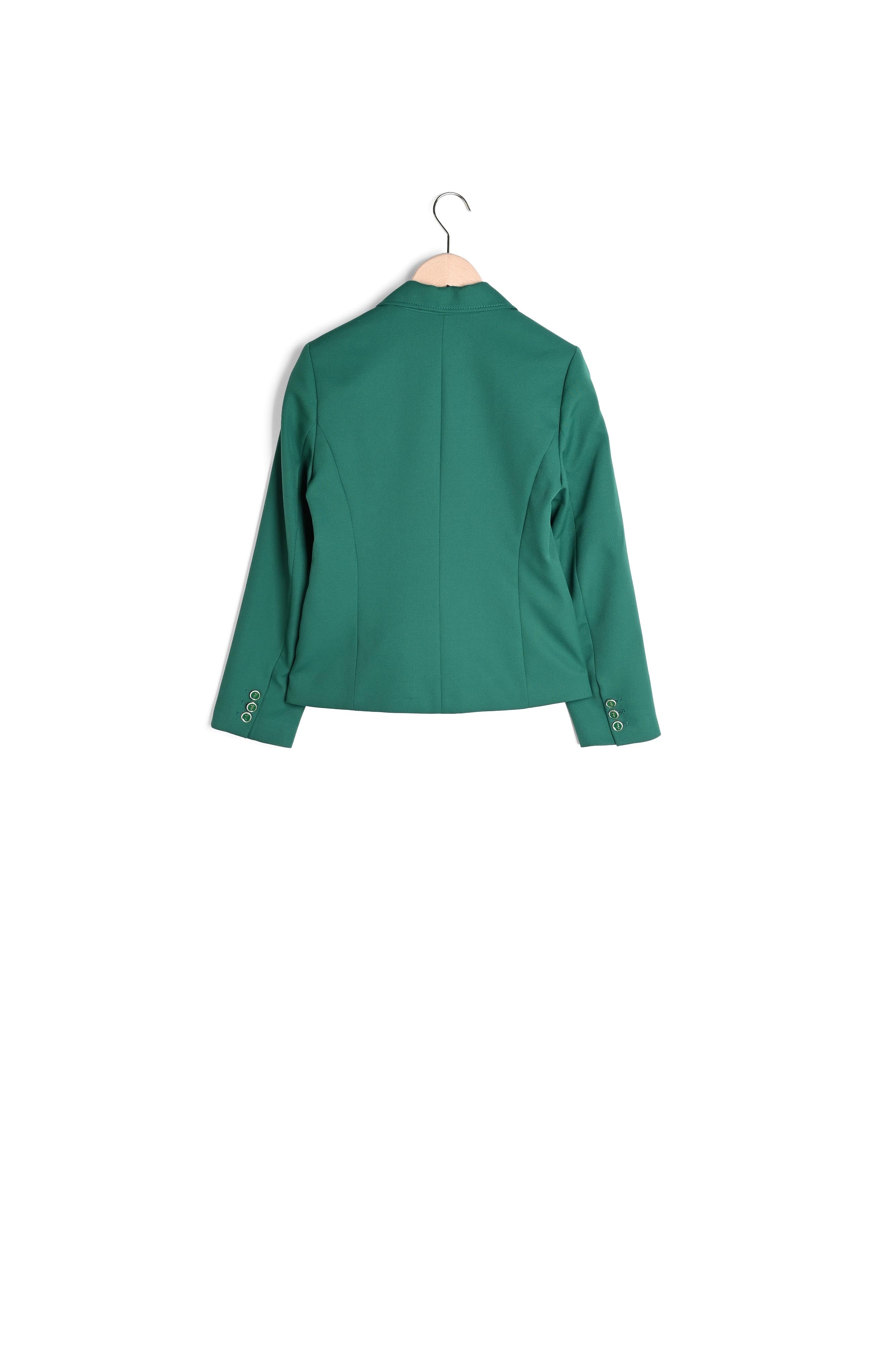 Veste Venitien verte en toile tailleur Faume - seconde main