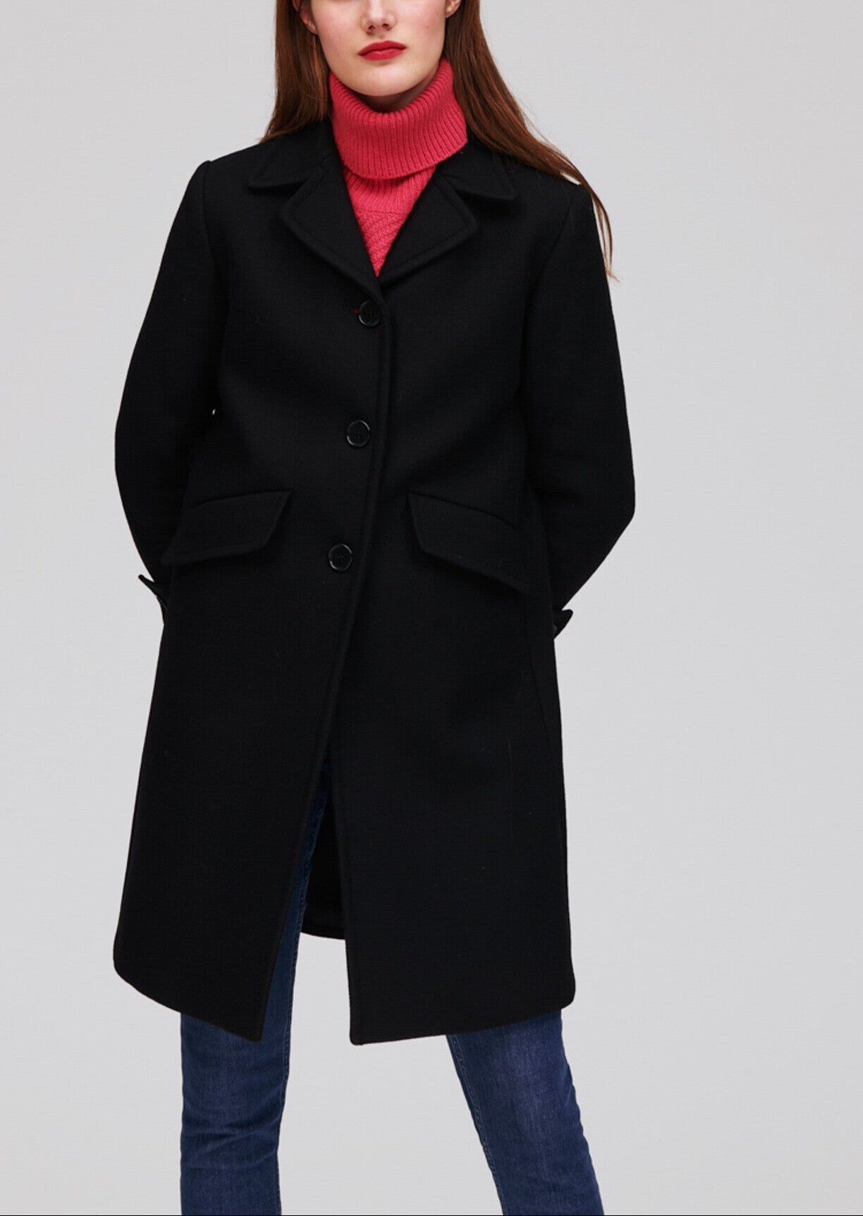 Manteau noir Faume - seconde main