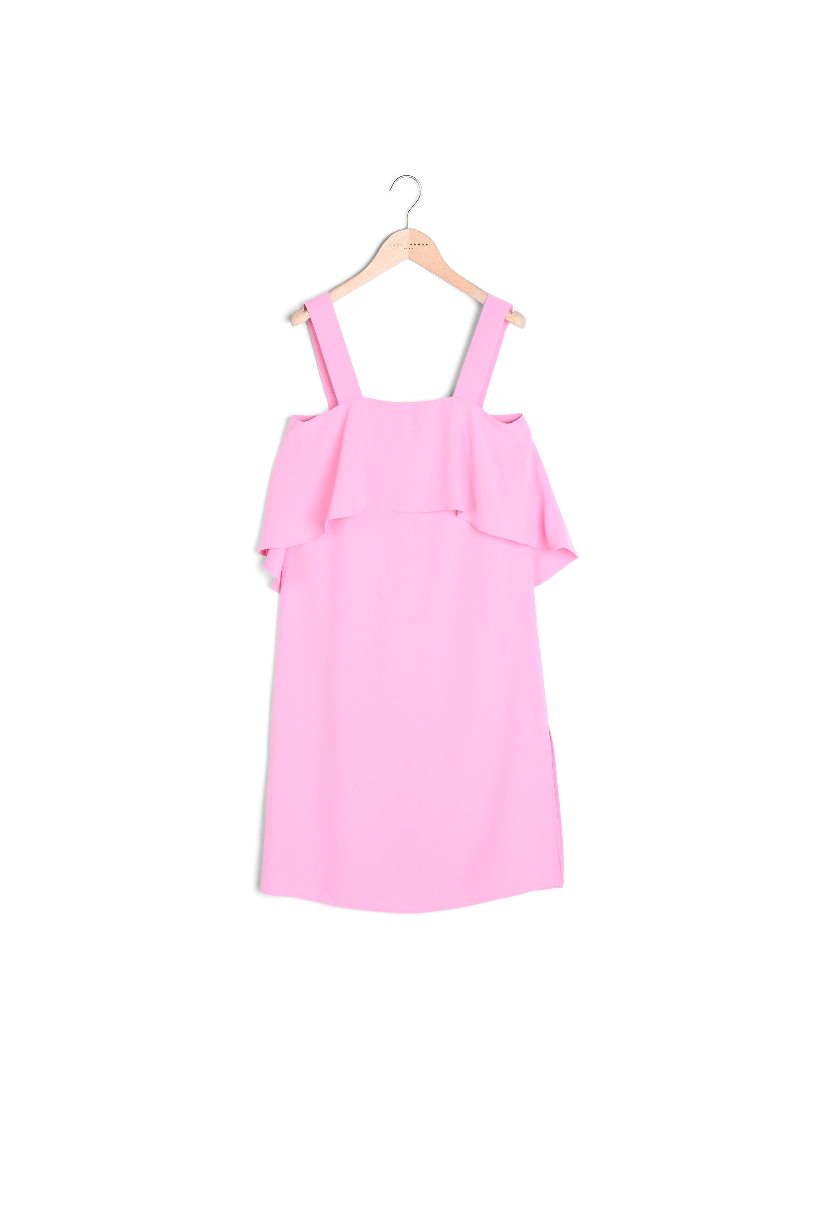Robe Riisi rose en crêpe Faume - seconde main