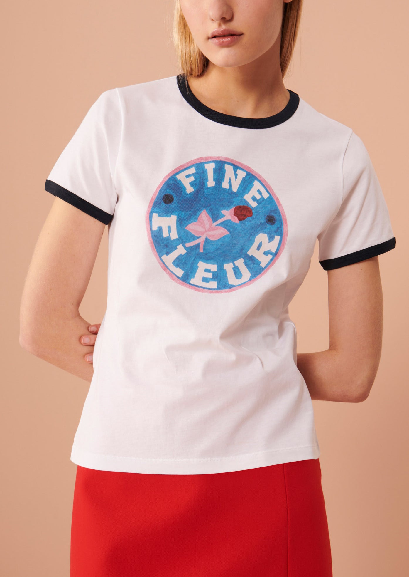 T-shirt Today blanc en coton Faume - seconde main