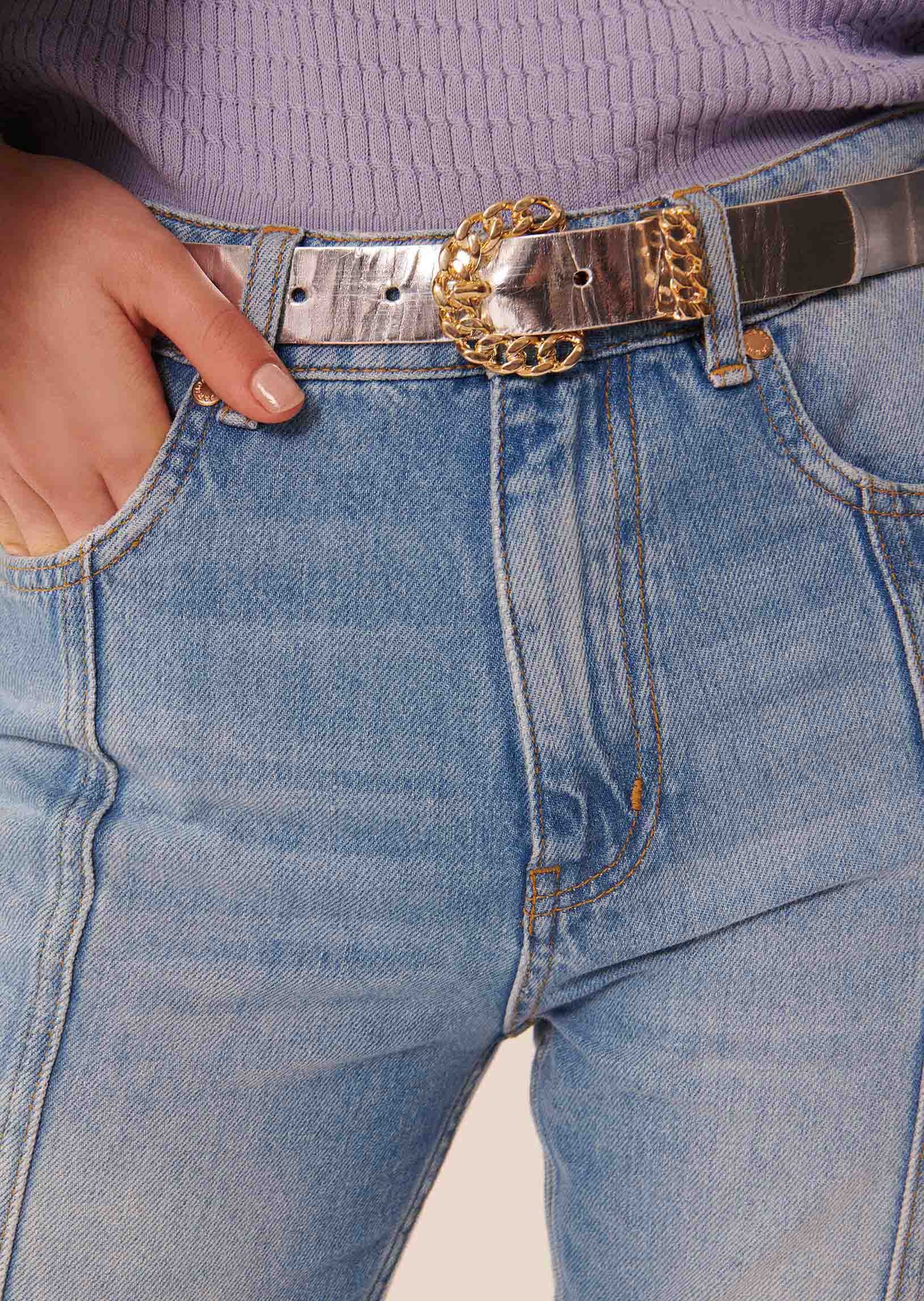 Jean James bleach en denim Faume - seconde main