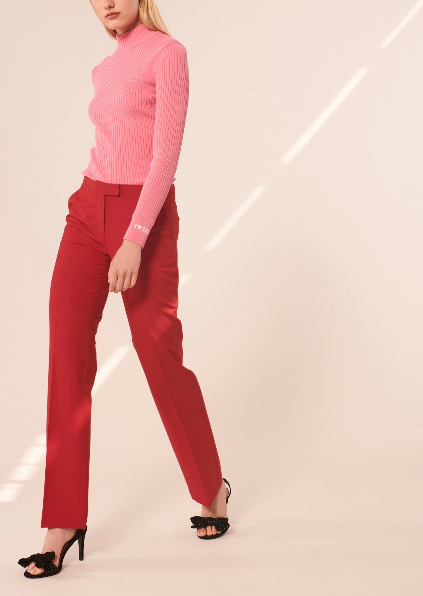 Pantalon Peter rouge en laine froide Faume - seconde main