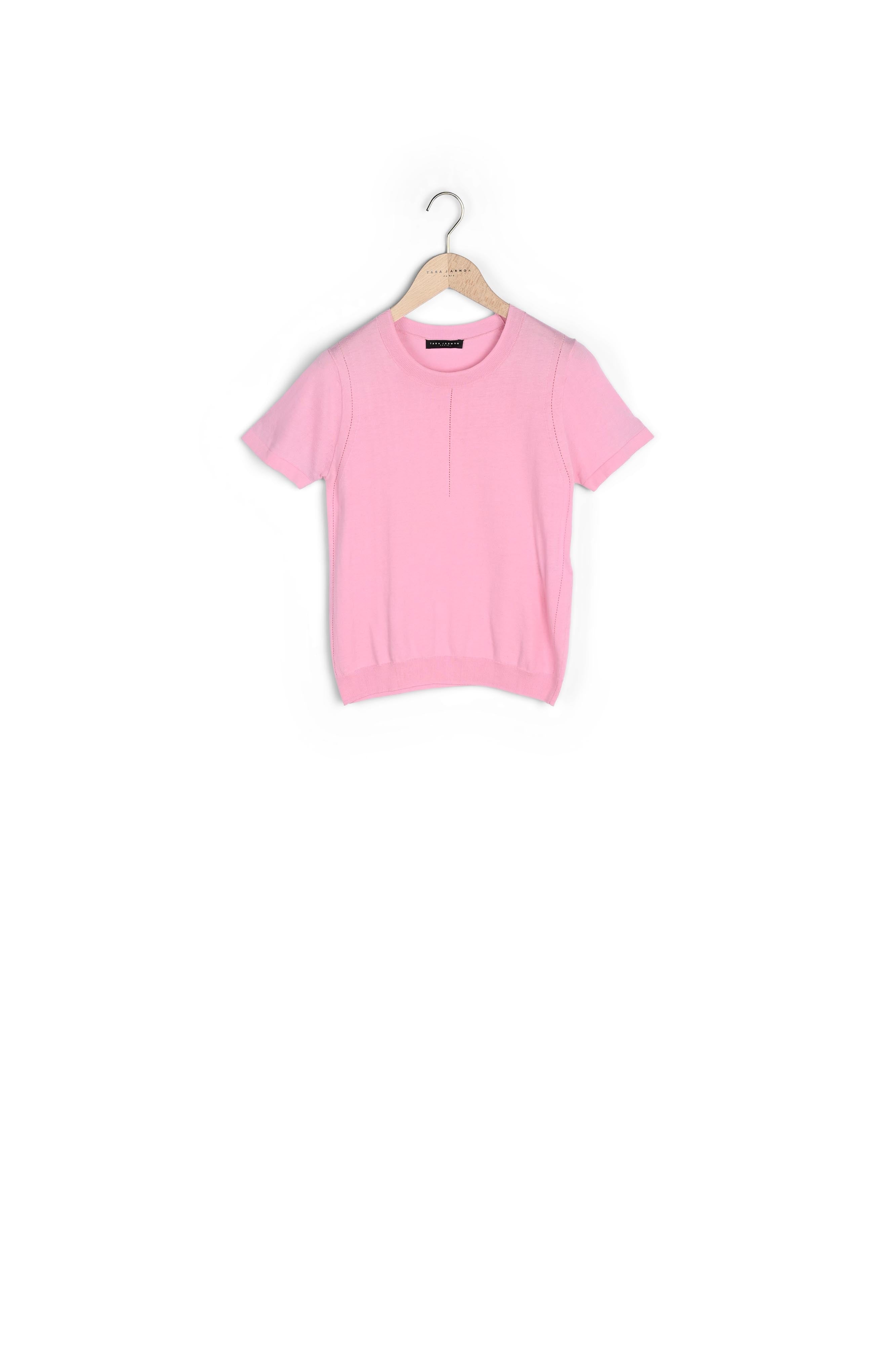 Pull Pistache rose pâle en coton extrafin Faume - seconde main